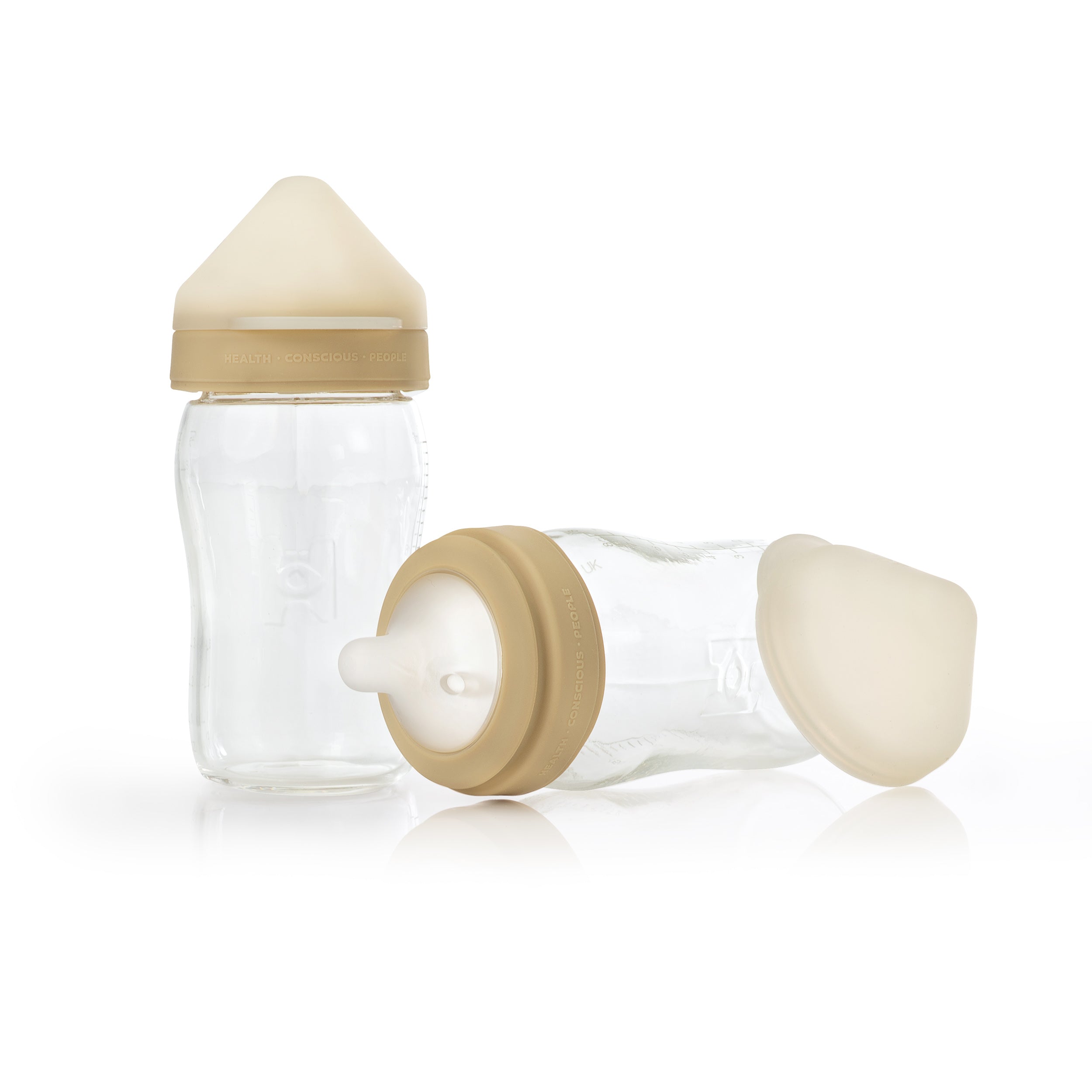 Health Conscious People Glass Baby Bottle – 2-Pack