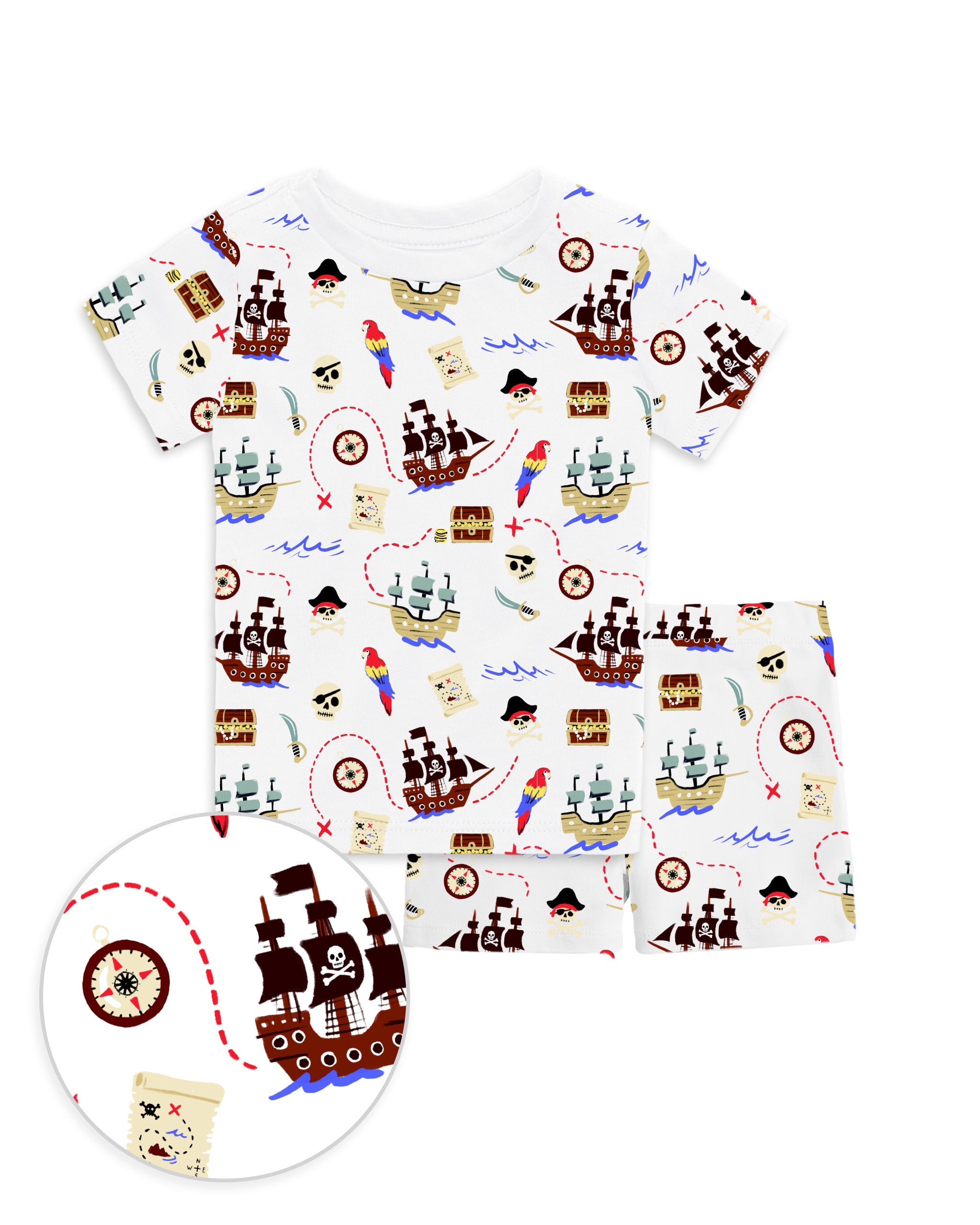 12|12 The Organic Short Sleeve Pajama Set [Ahoy Mates]