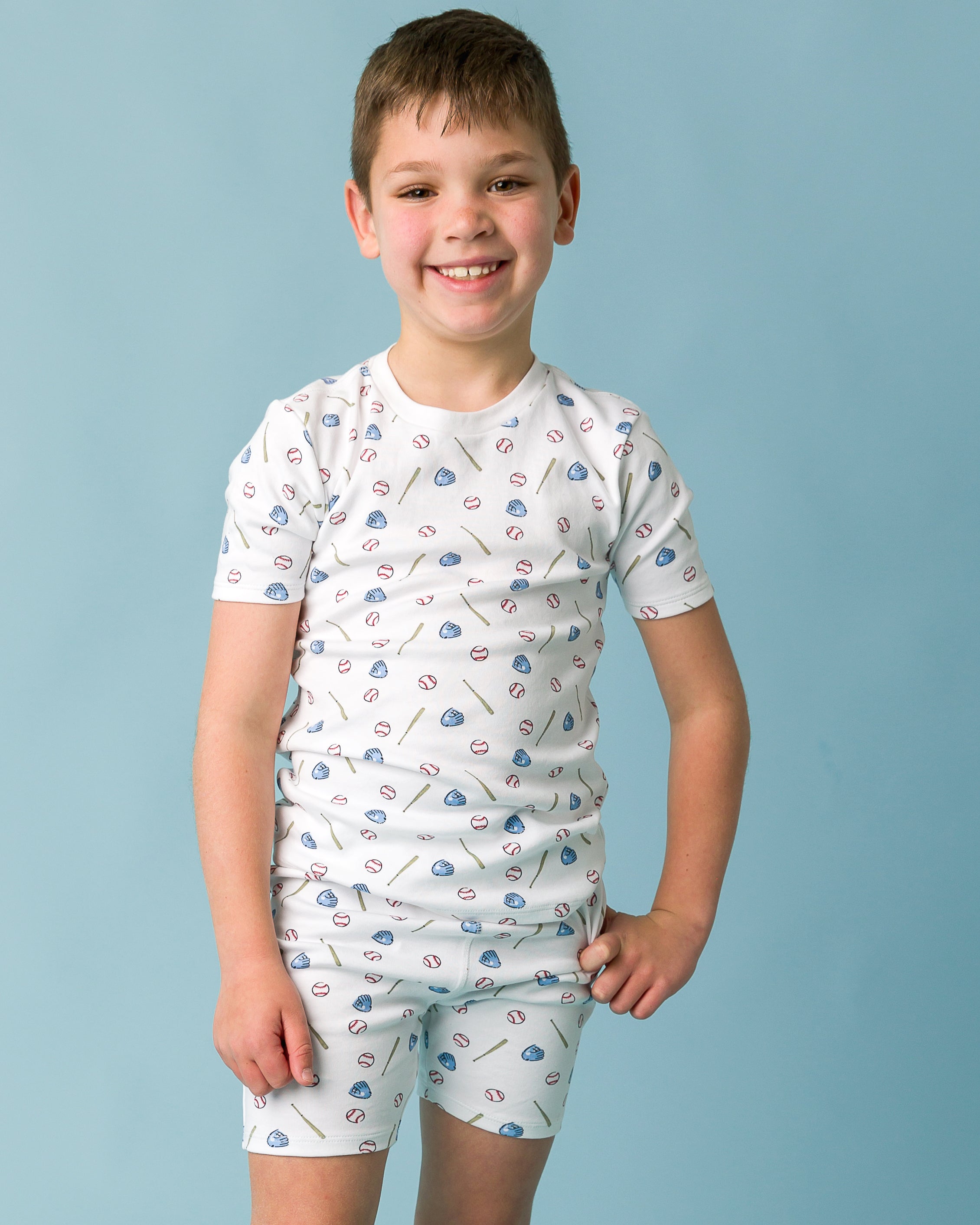 12|12 The Organic Short Sleeve Pajama Set [Batter Up]
