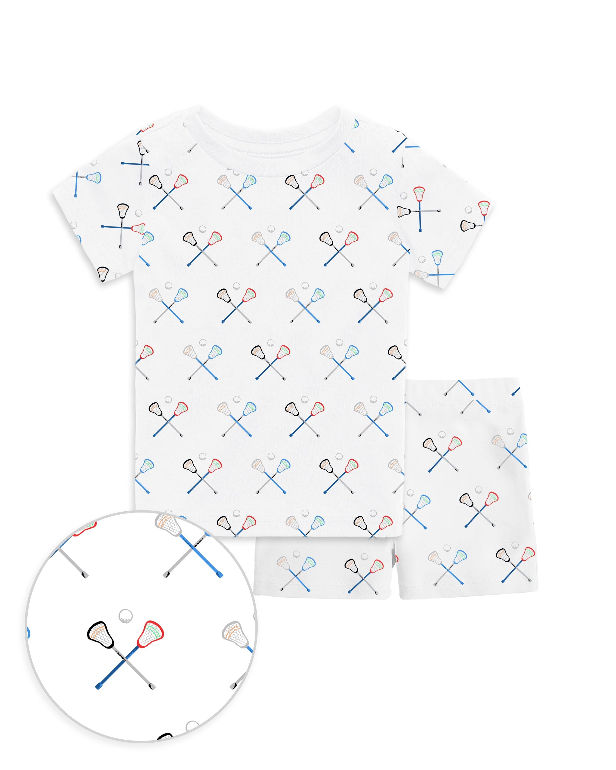 12|12 The Organic Short Sleeve Pajama Set [Lacrosse]