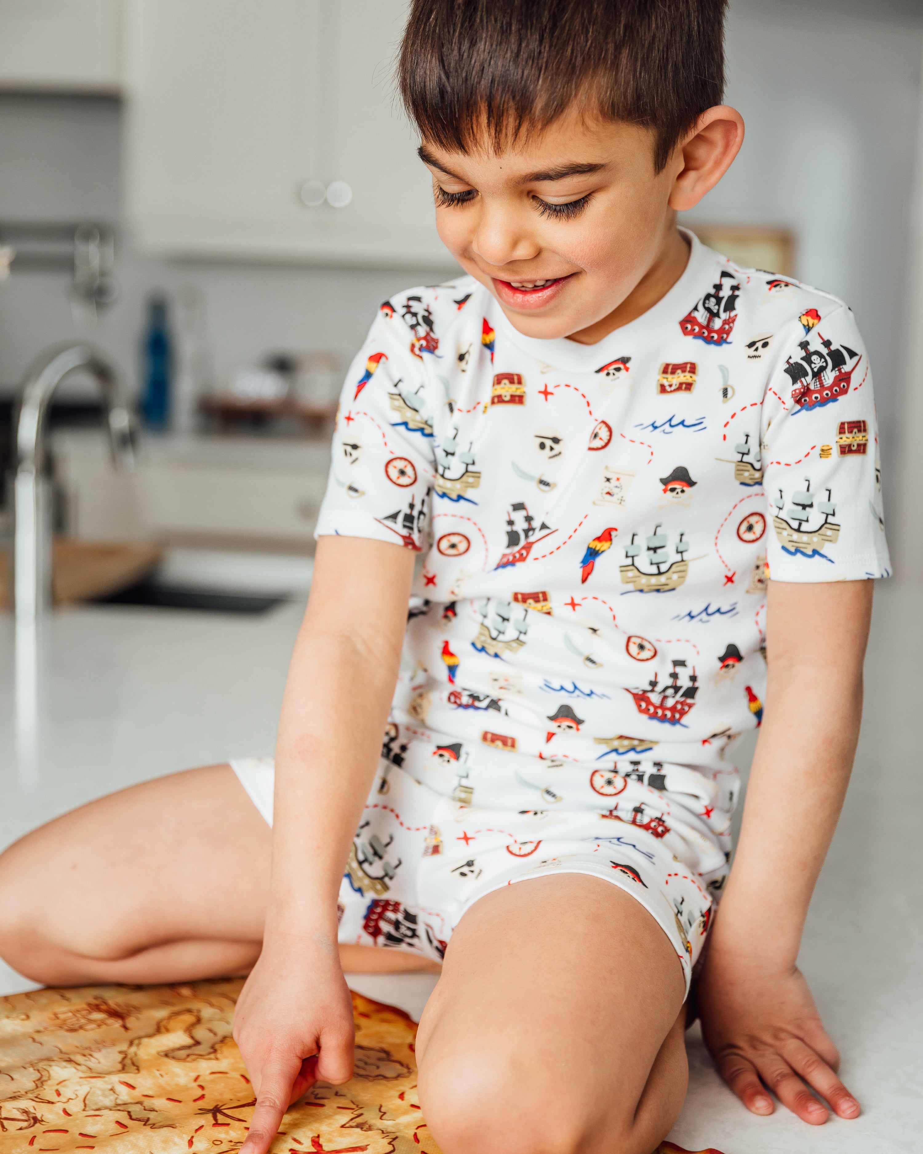 12|12 The Organic Short Sleeve Pajama Set [Ahoy Mates]