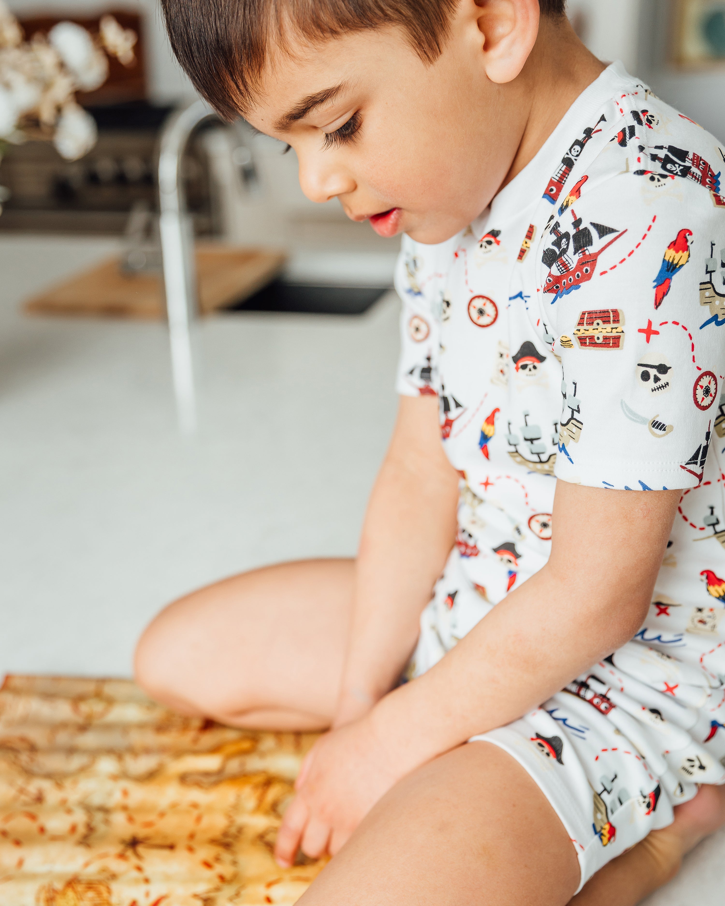 12|12 The Organic Short Sleeve Pajama Set [Ahoy Mates]