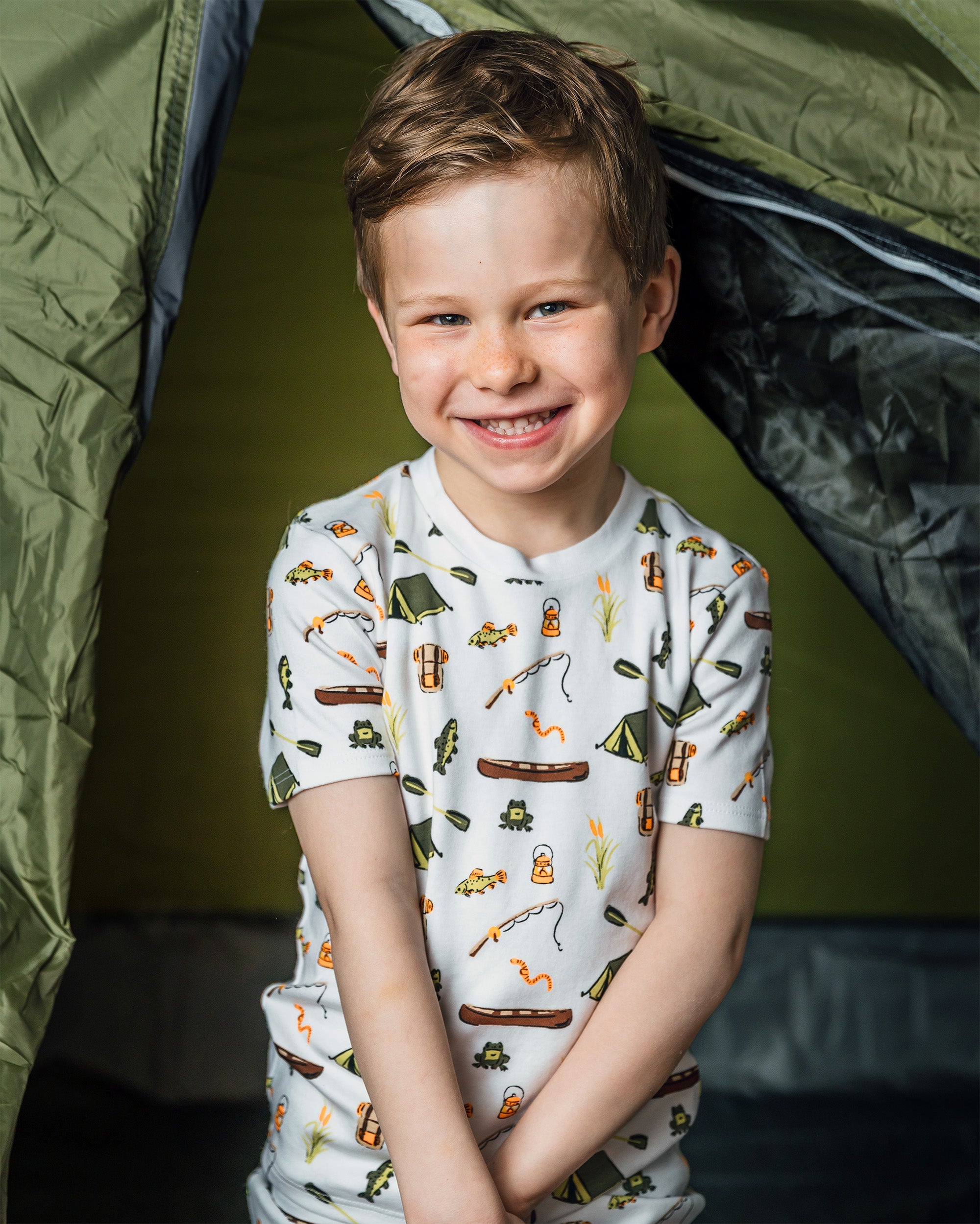 12|12 The Organic Short Sleeve Pajama Set [Gone Camping]