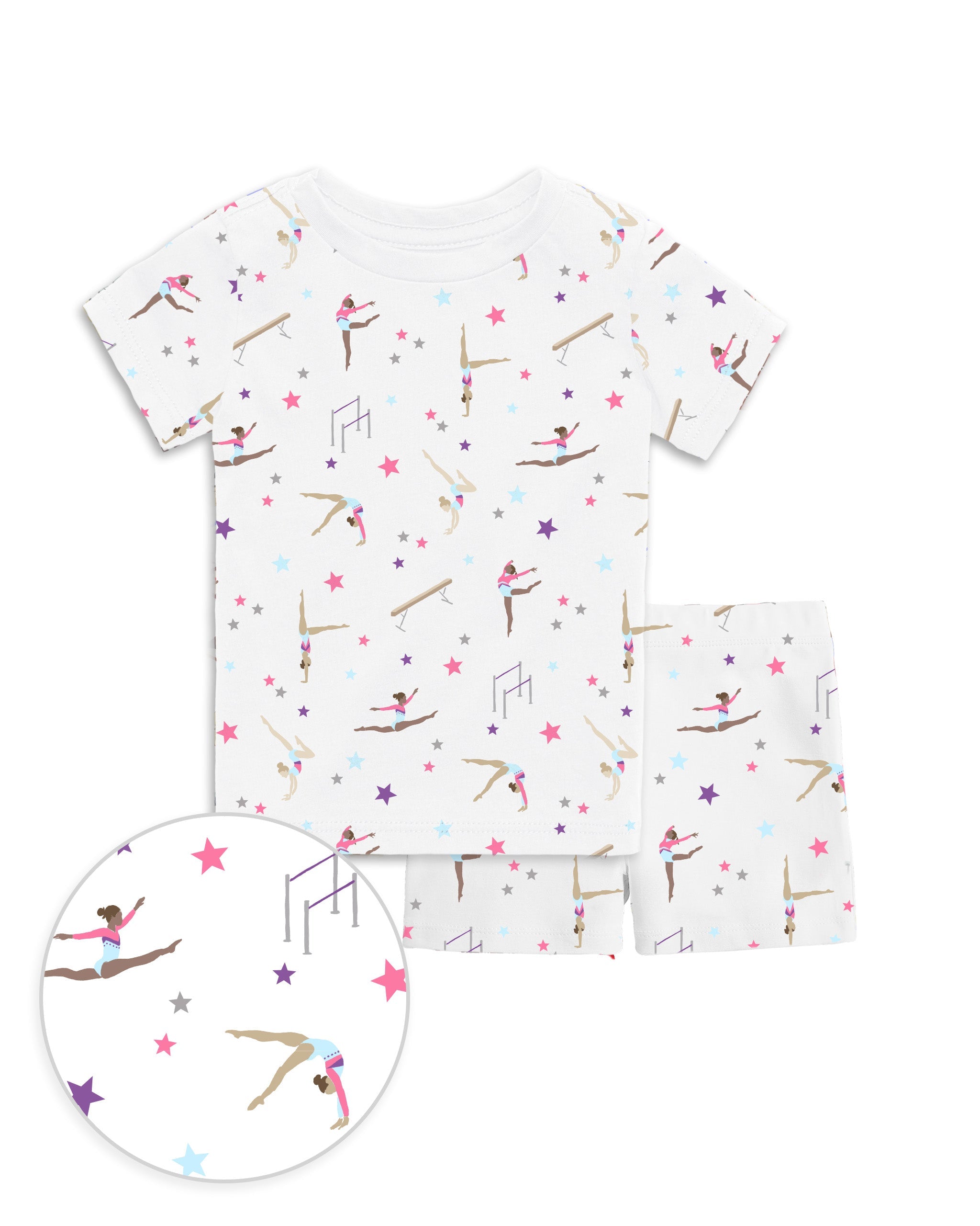 12|12 The Organic Short Sleeve Pajama Set [Gymnastics]