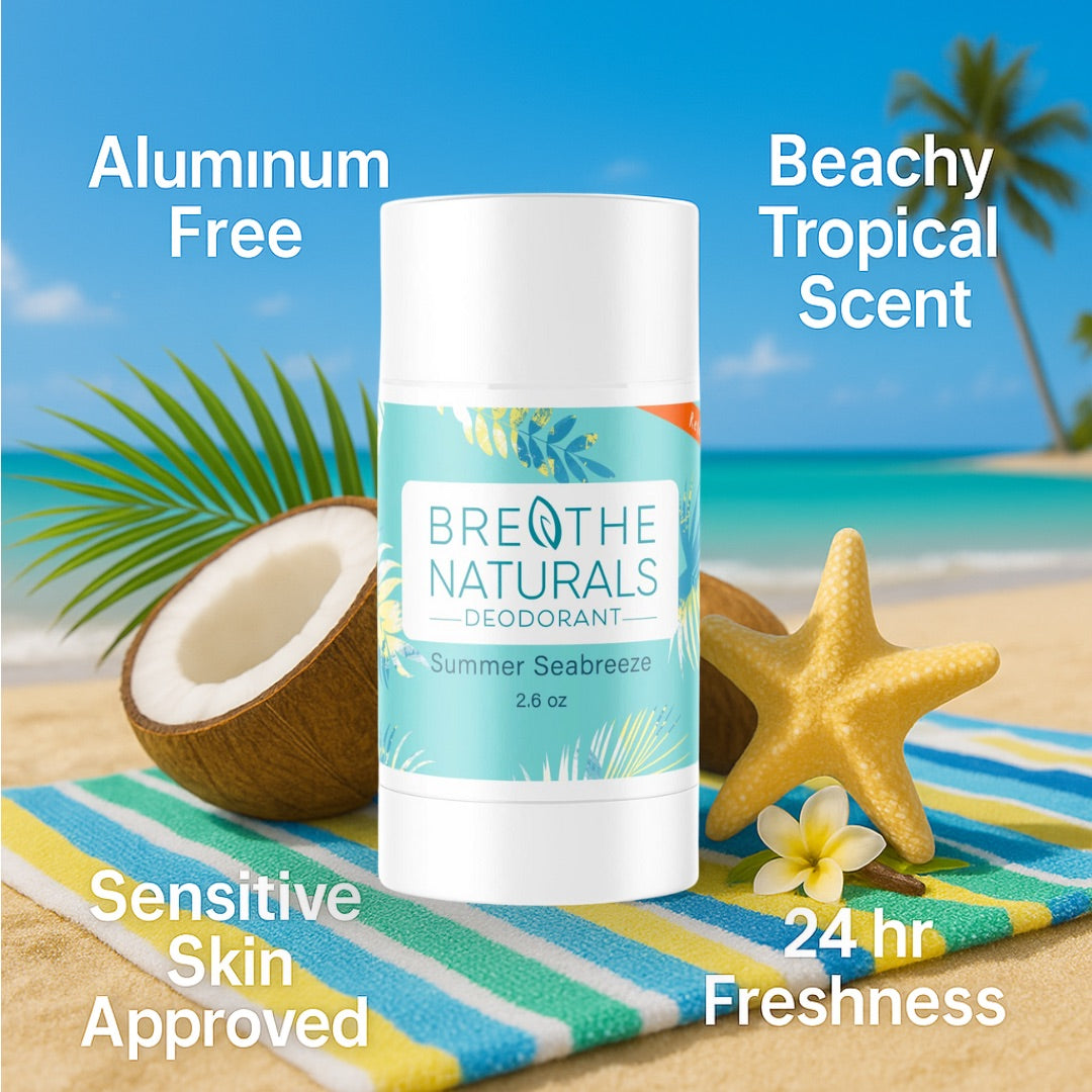 Breathe Naturals Deodorant Summer Seabreeze - 2 Pack