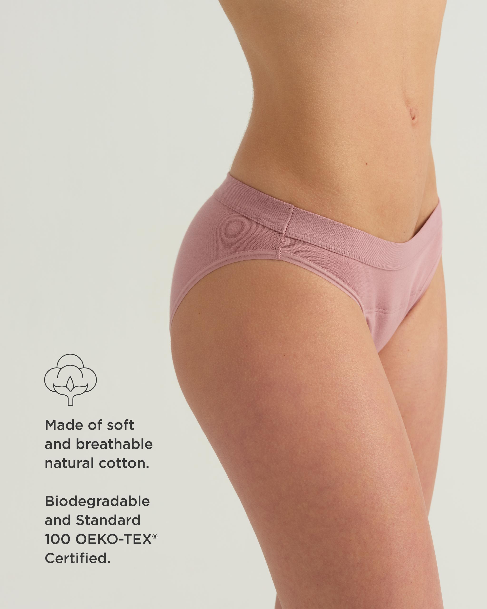 Saalt Leakproof Cotton Bikini