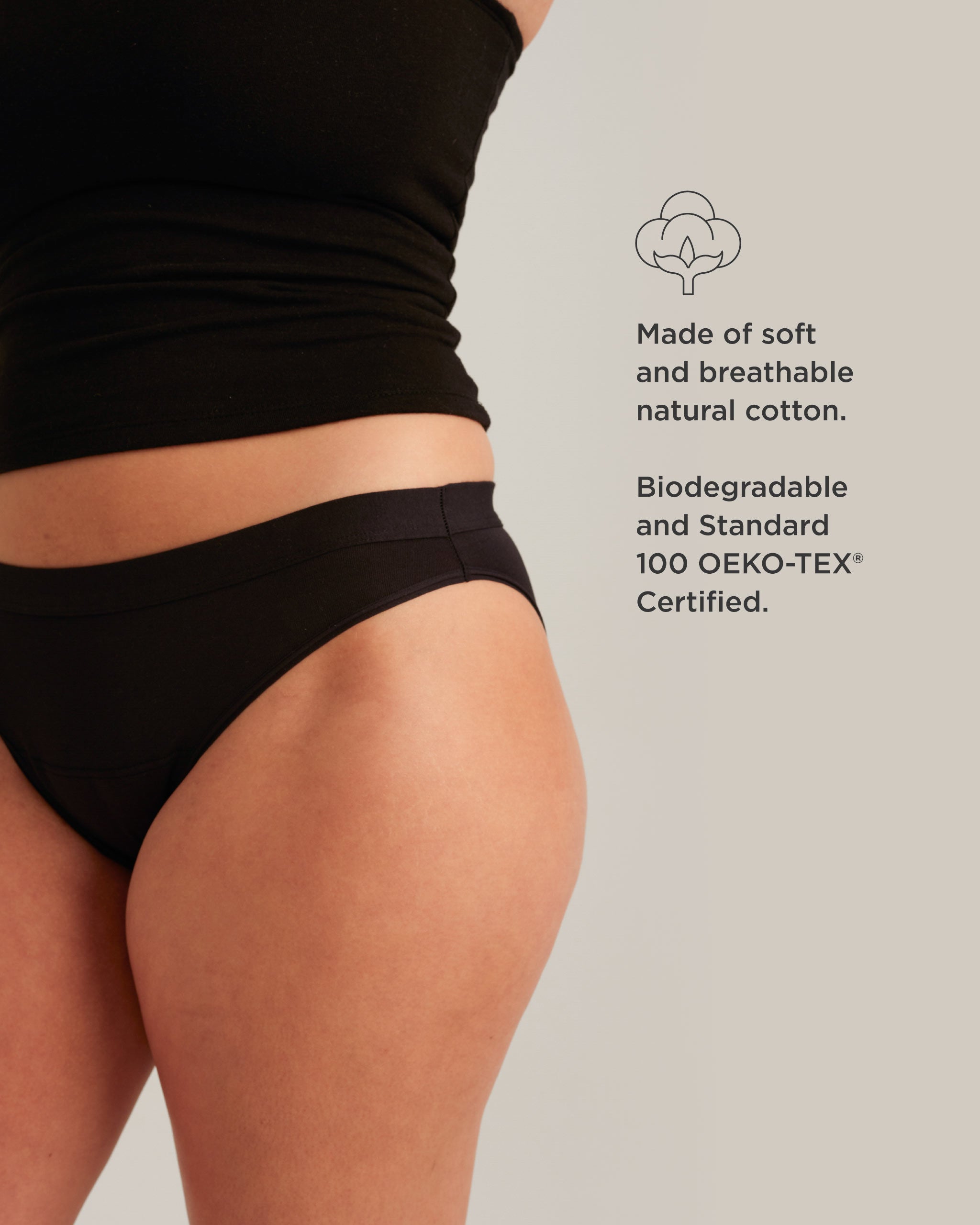 Saalt Leakproof Cotton Bikini