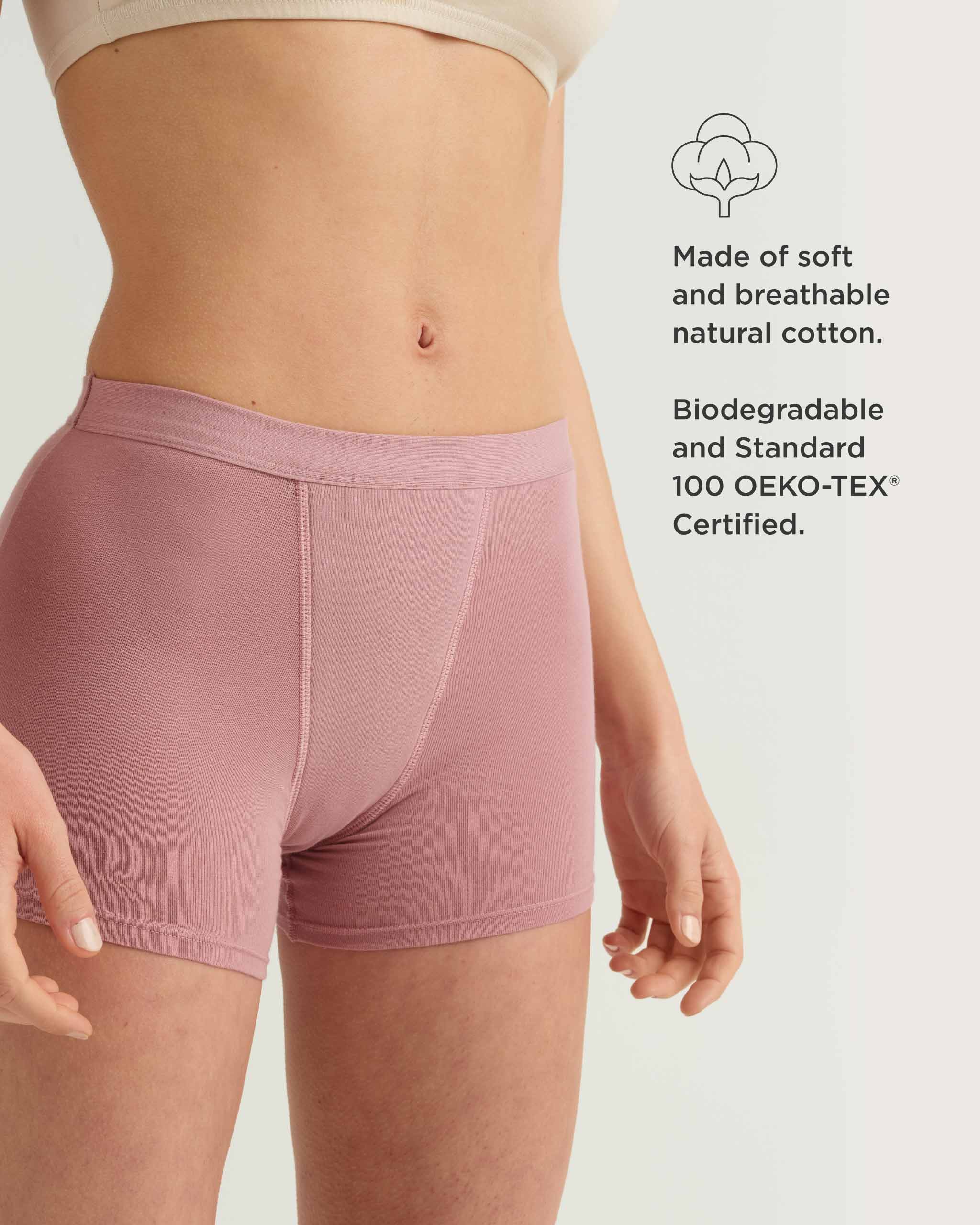 Saalt Leakproof Cotton Sleep Short