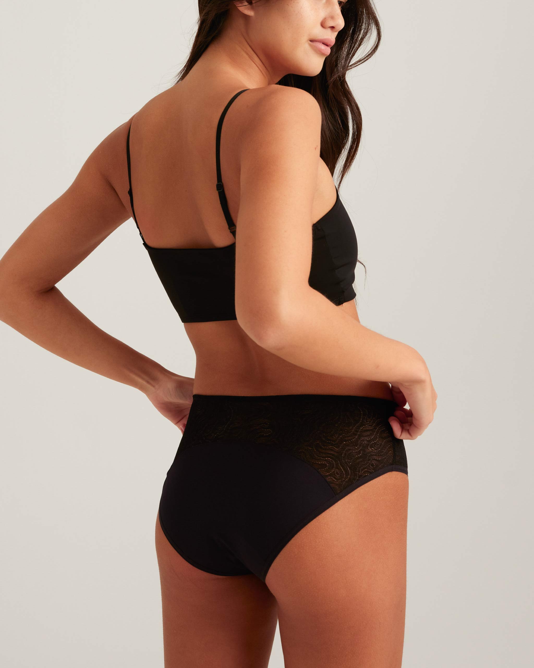Saalt Leakproof Lace Hipster