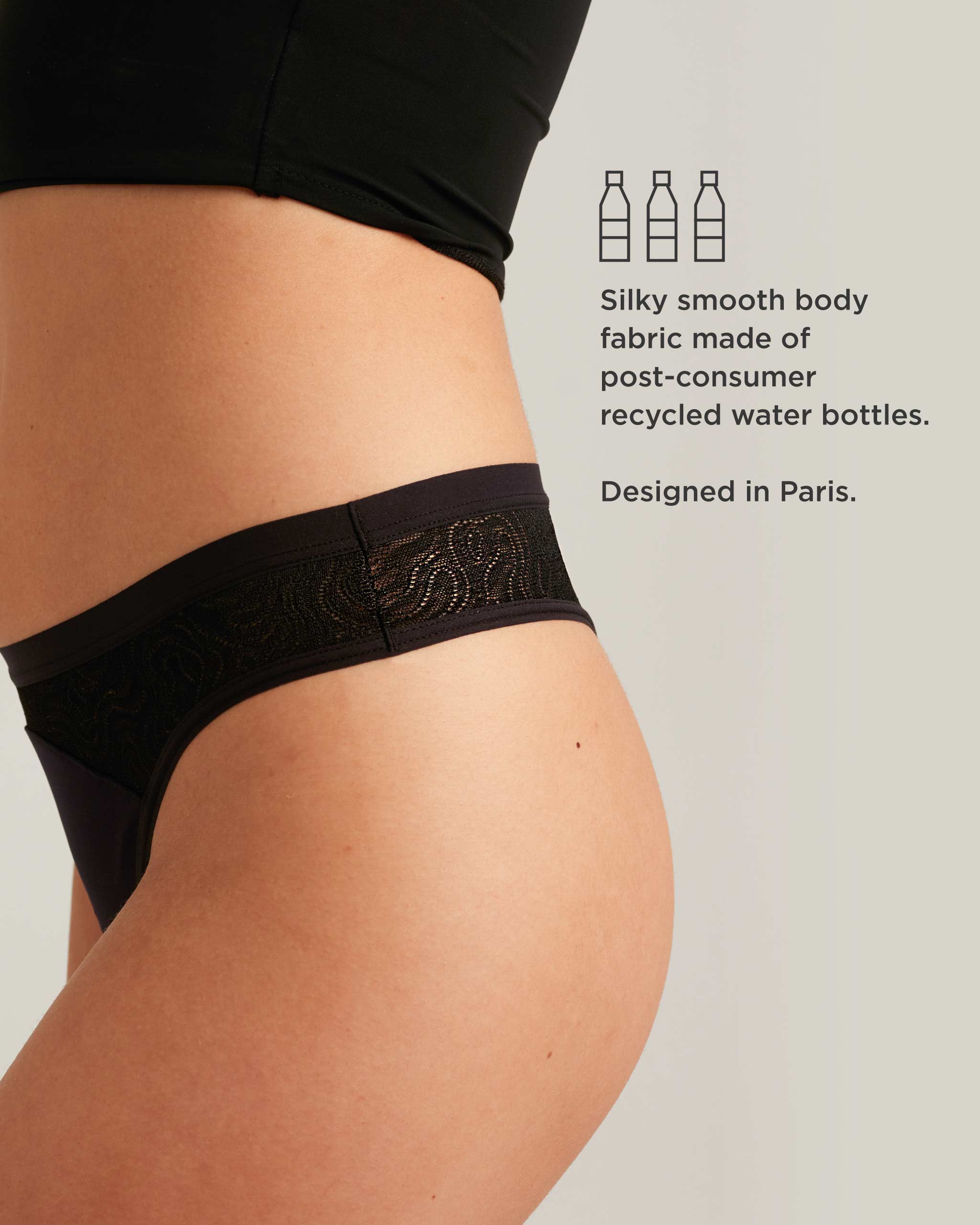 Saalt Leakproof Lace Thong