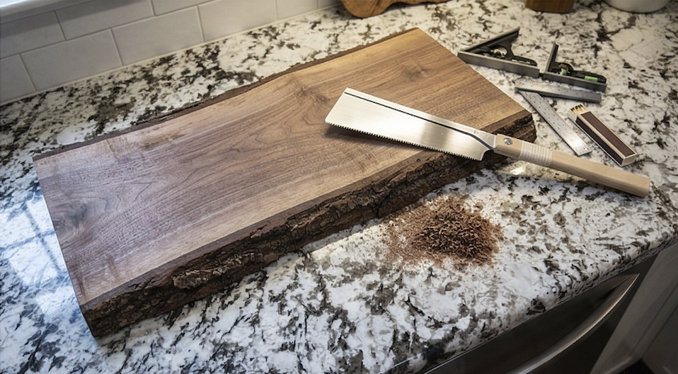 Solid Walnut Riser Serving Board (Handcrafted in Pennsylvania)