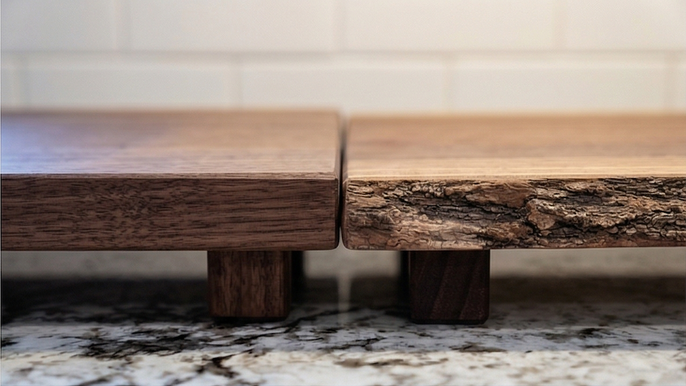 Solid Walnut Riser Serving Board (Handcrafted in Pennsylvania)