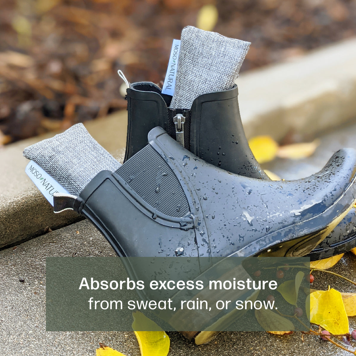 Moso Mini Natural Air Freshener, Filter & Purifier - Shoes and Small Spaces - 2 Pack