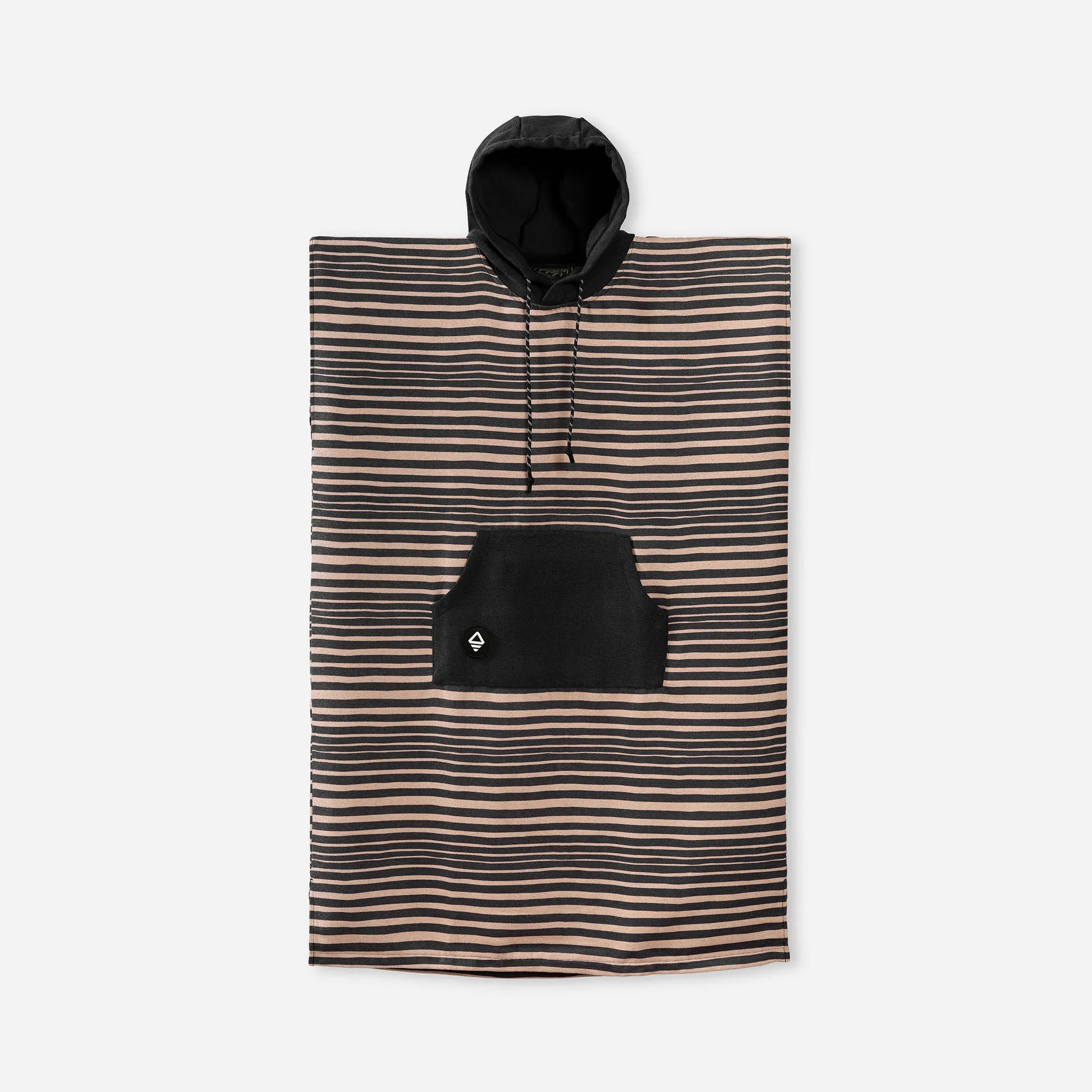 Nomadix Changing Poncho: Heritage Stripe Black and Tan - Gimme the