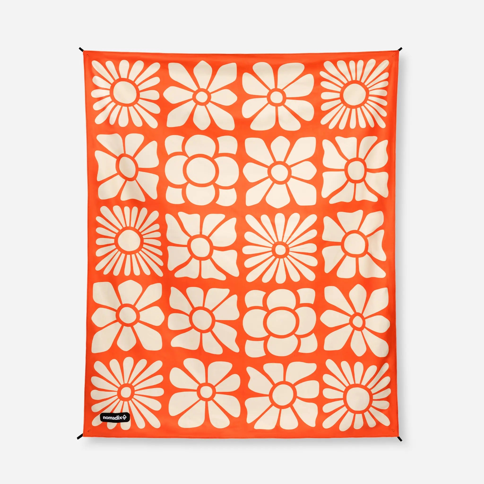 Nomadix Festival Blanket: Big Flowers Expedition Orange