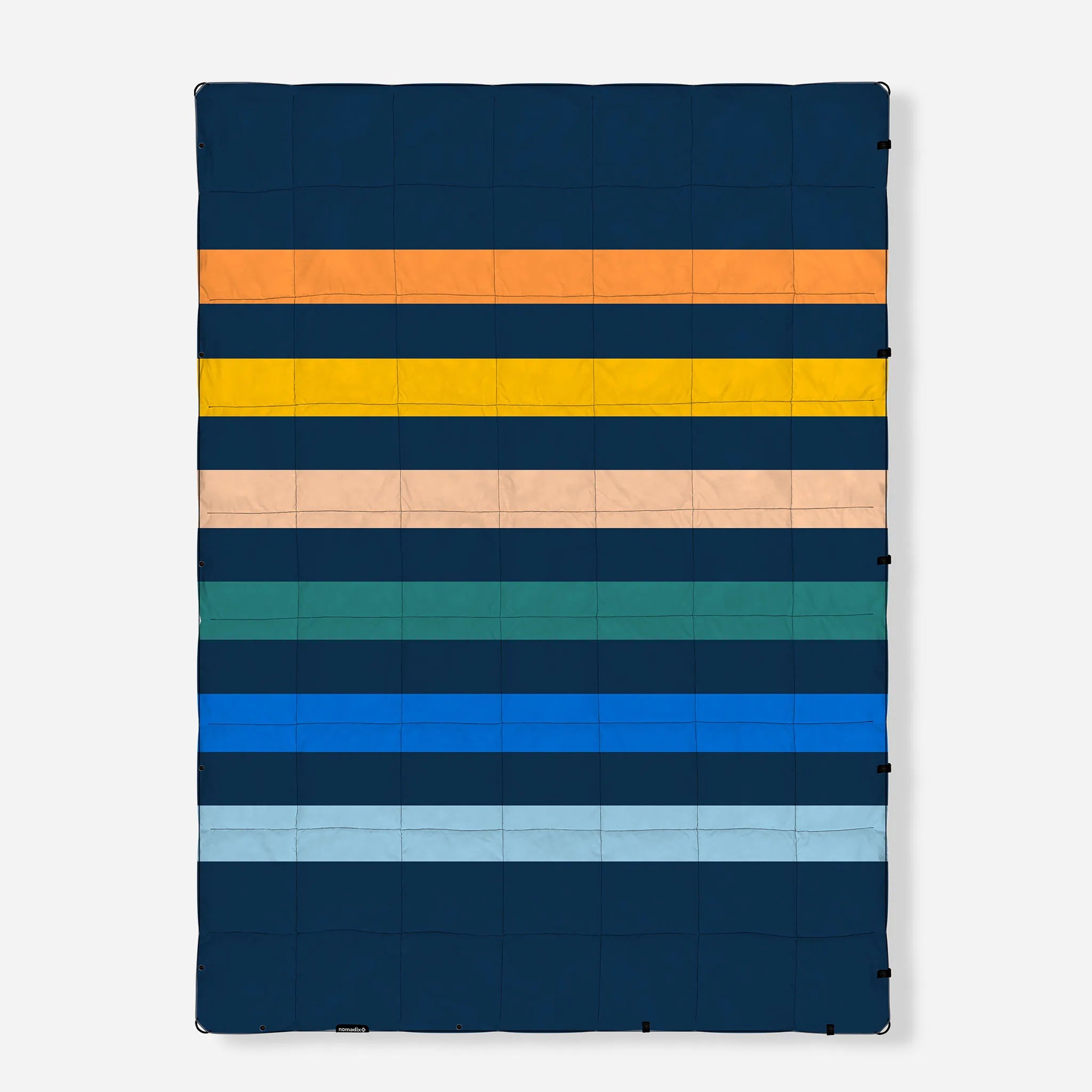 Nomadix Graphene Puffer Blanket: Retro Multi