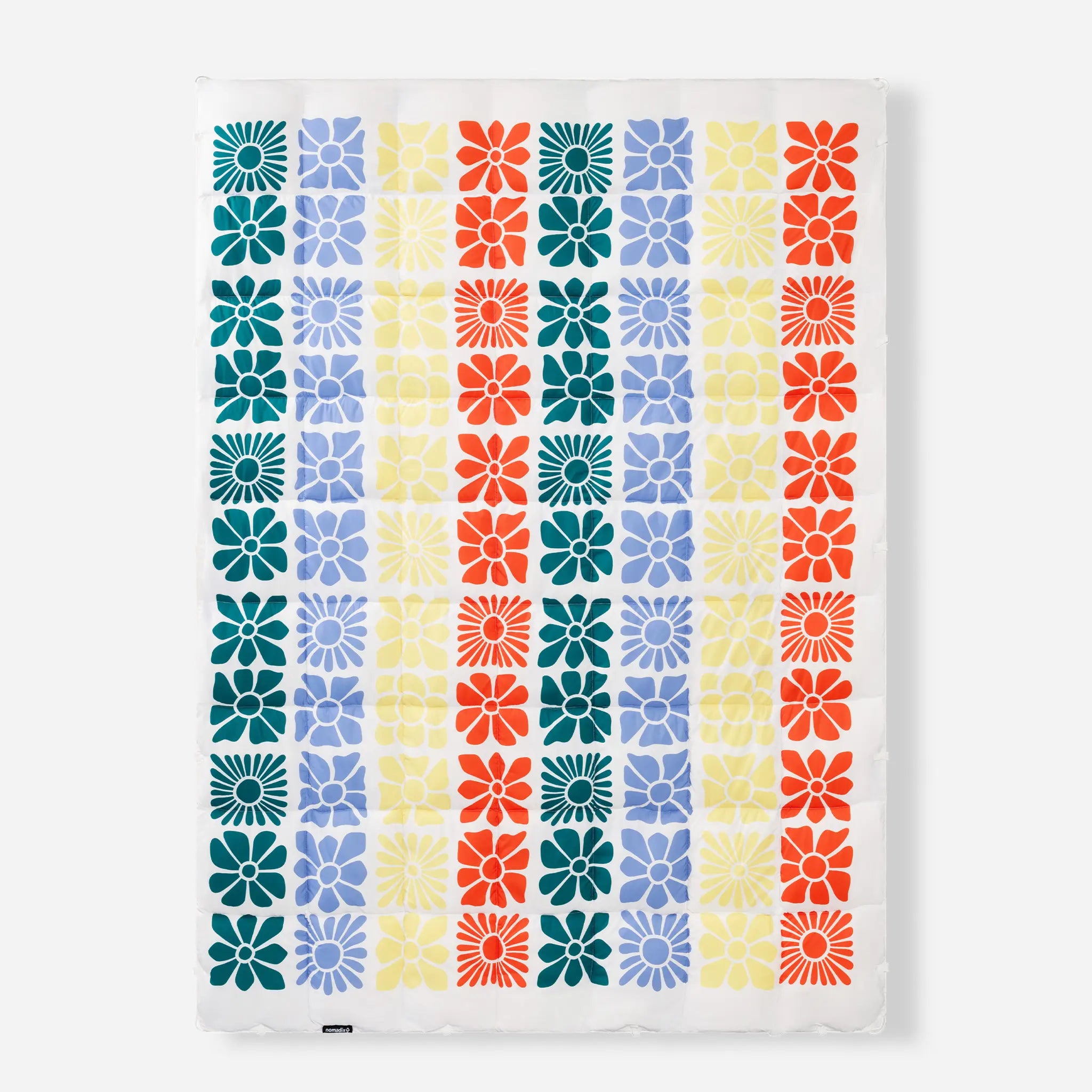 Nomadix Graphene Puffer Blanket: Flowerbed Multi