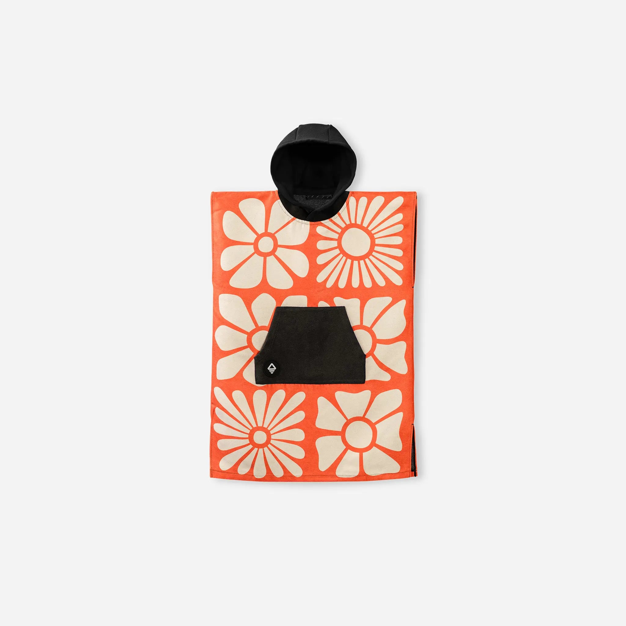 Nomadix Kids Changing Poncho: Big Flowers Expedition Orange