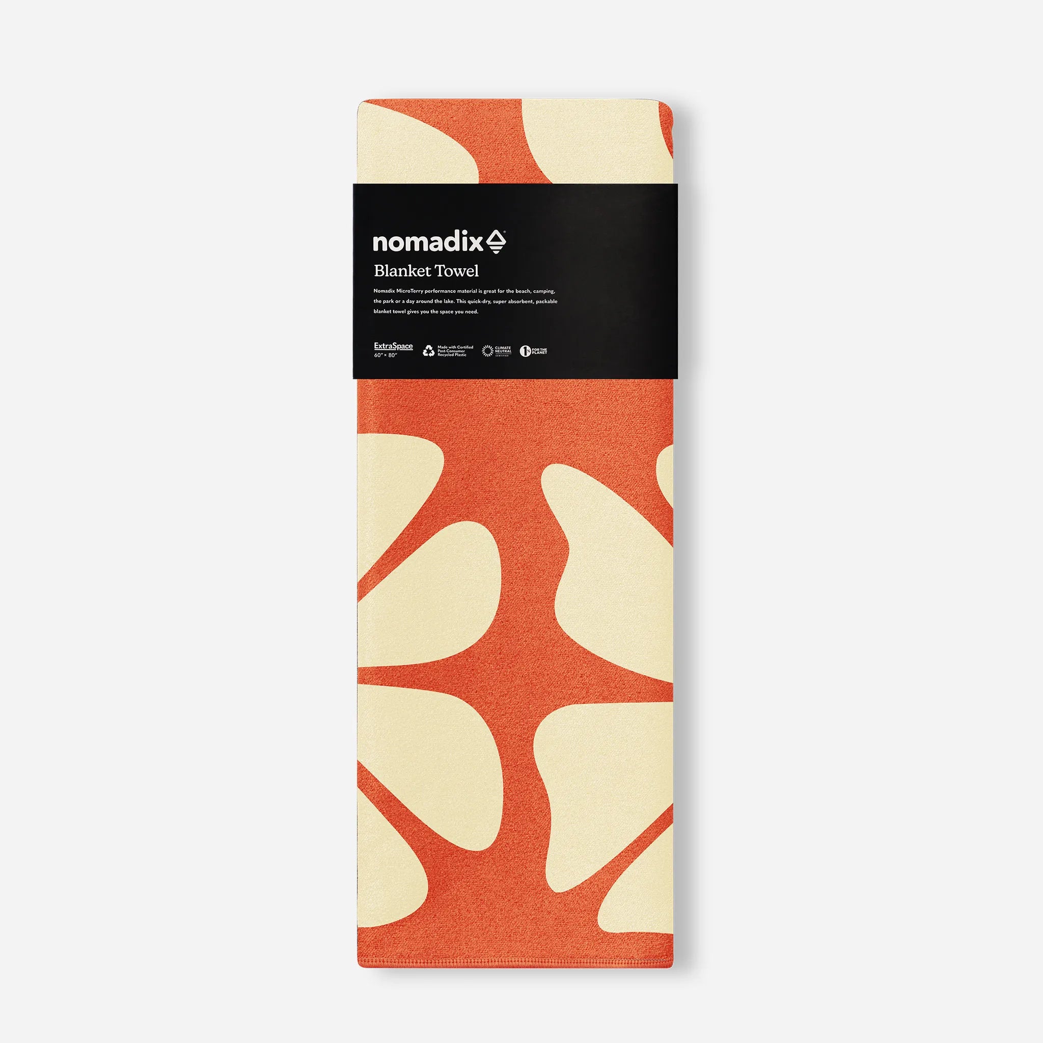 Nomadix Blanket Towel: Big Flowers Expedition Orange