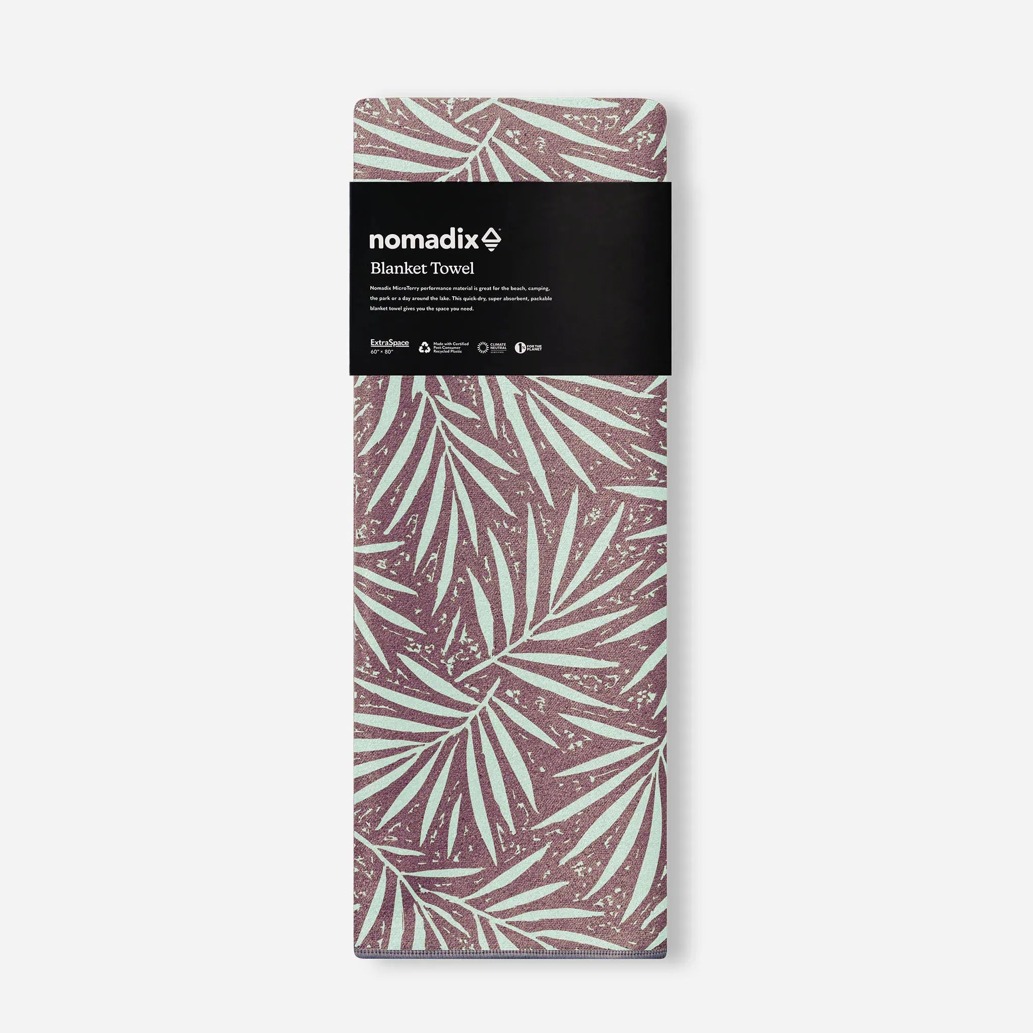 Nomadix Blanket Towel: Heritage Palm Warm Blue Earth
