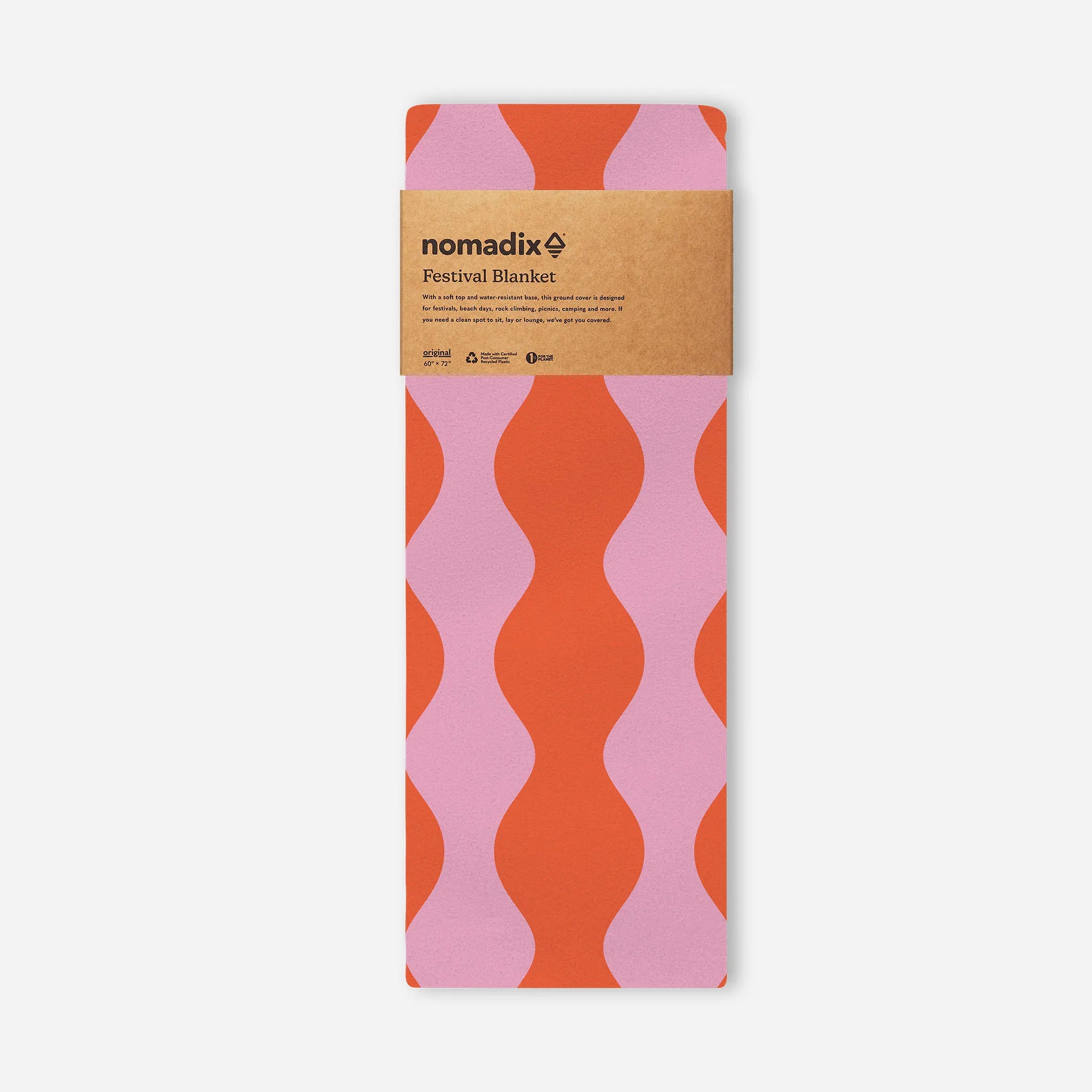 Nomadix Festival Blanket: Big Slack Trail Red Pink