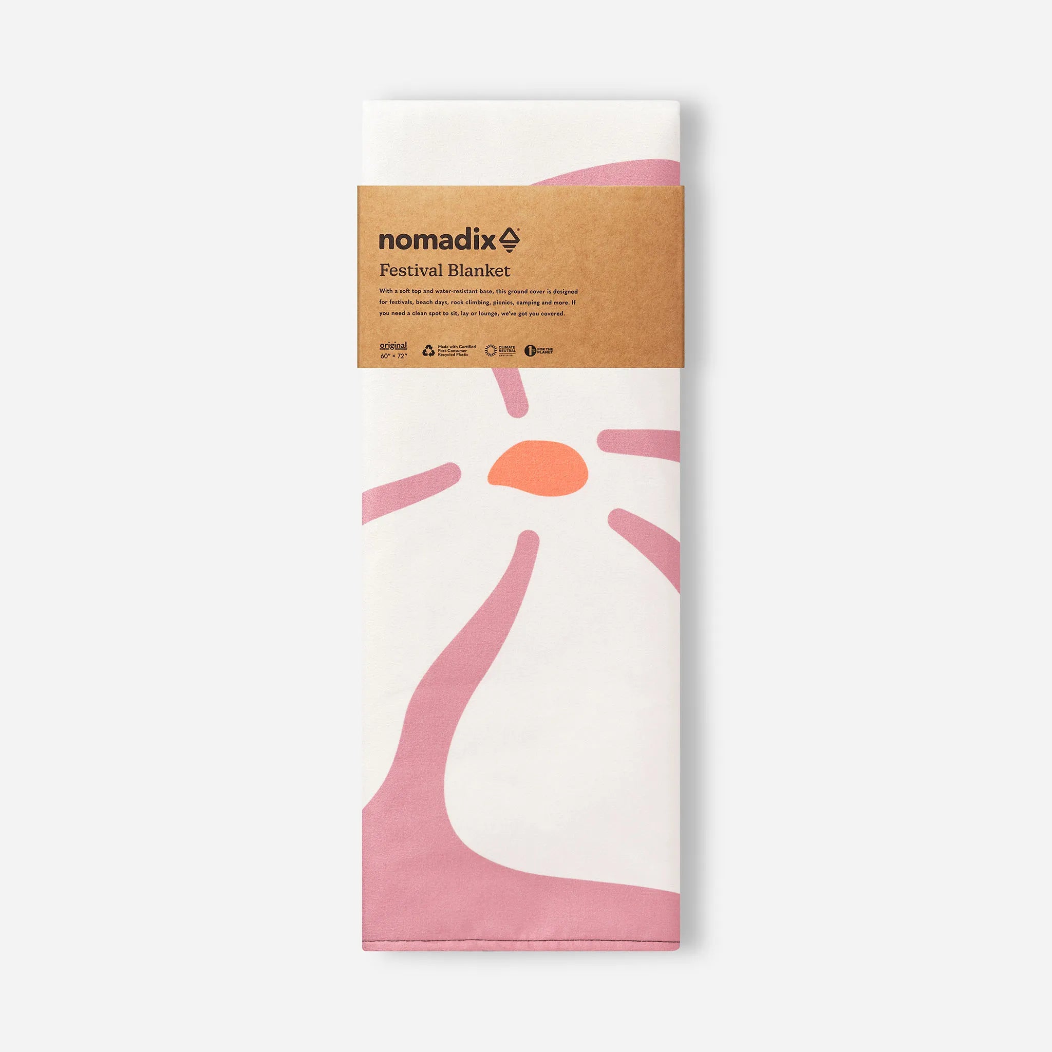 Nomadix Festival Blanket: Happy Flowers Desert Clay