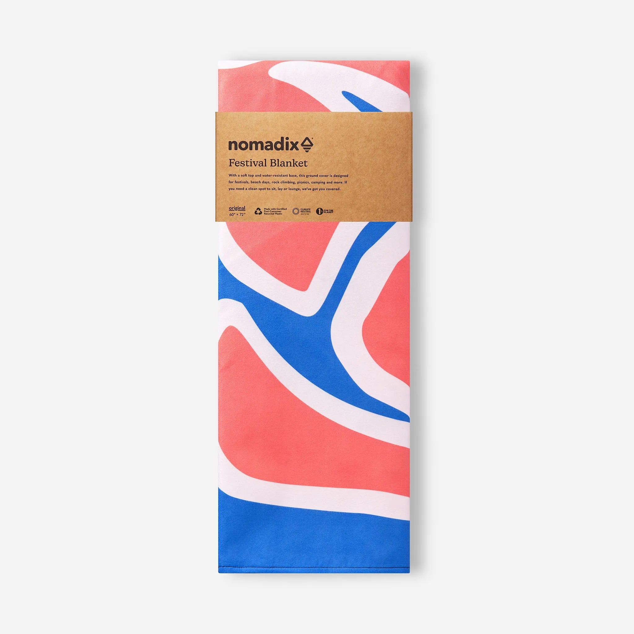 Nomadix Festival Blanket: Wild Flowers Stellar Blue Red