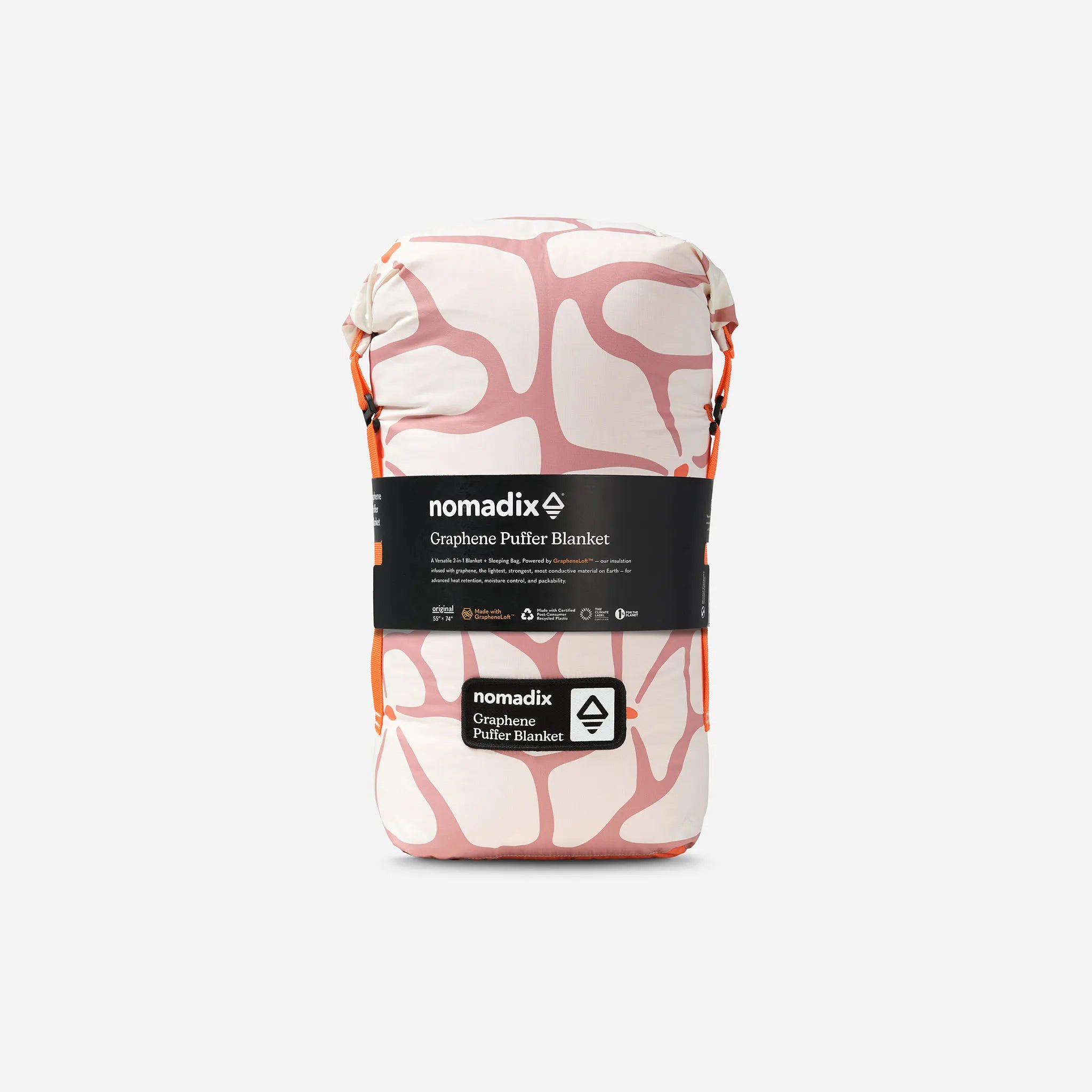 Nomadix Graphene Puffer Blanket: Happy Flowers Desert Clay