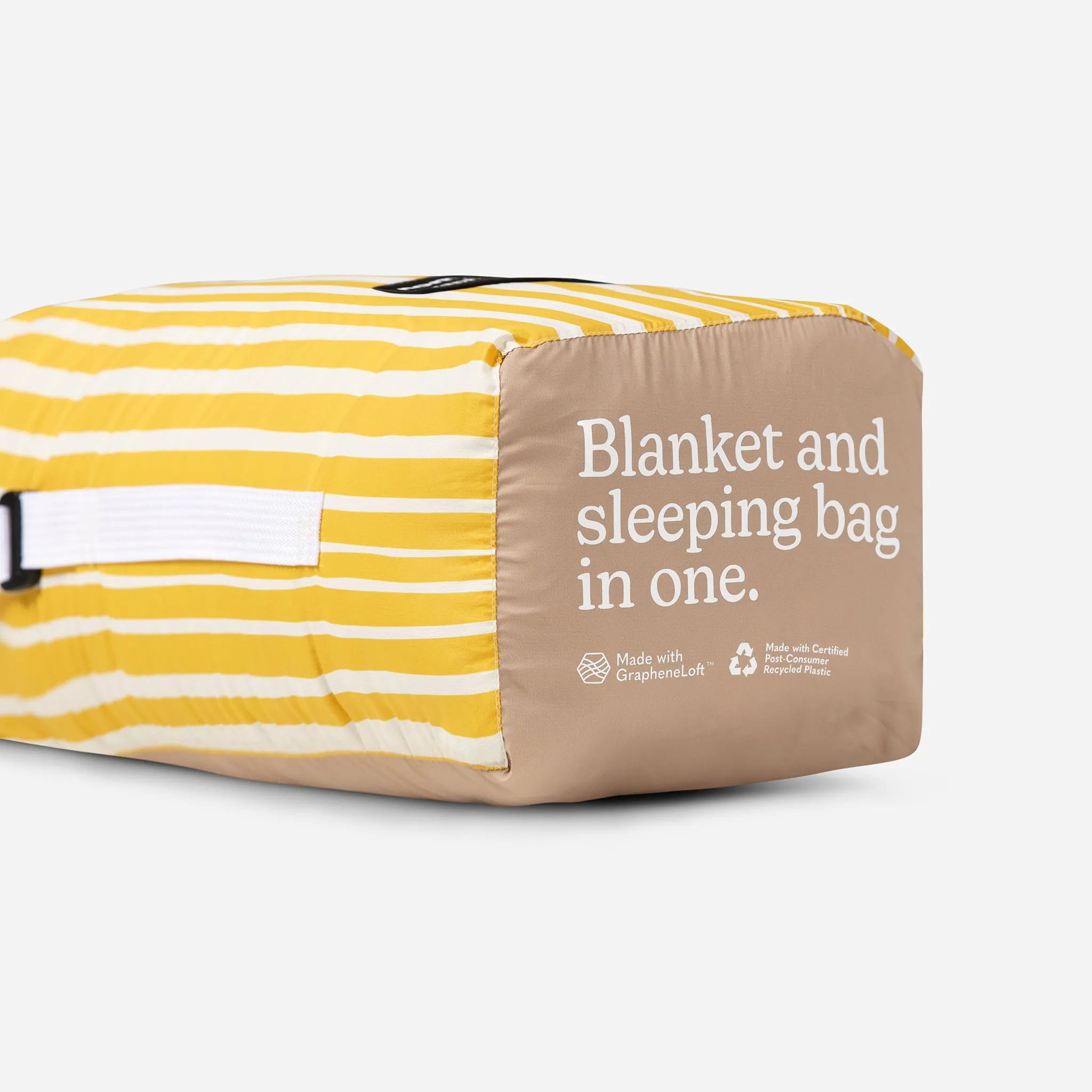 Nomadix Graphene Puffer Blanket: Heritage Stripe Amber Sun