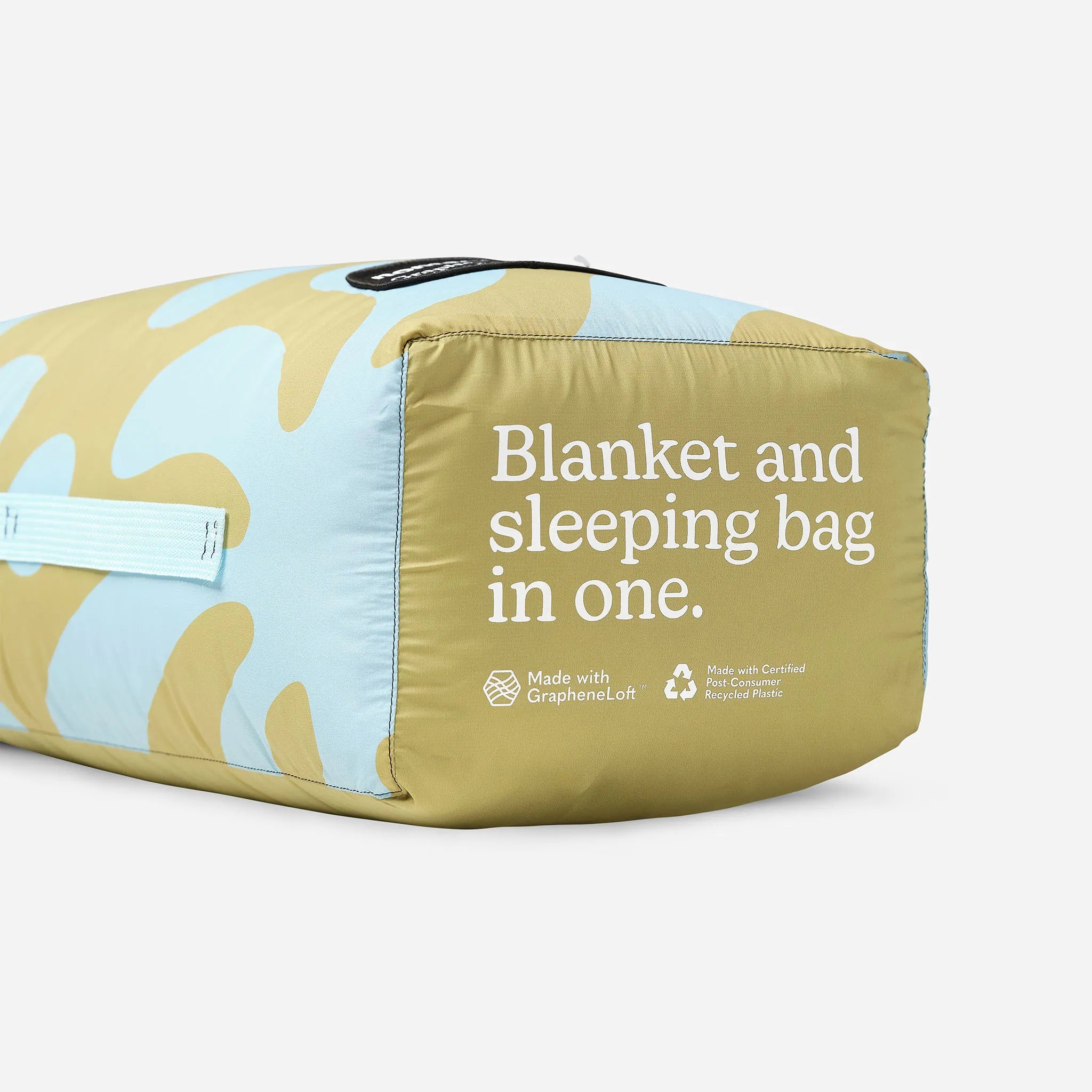 Nomadix Graphene Puffer Blanket: Whirlpool Meadow Green