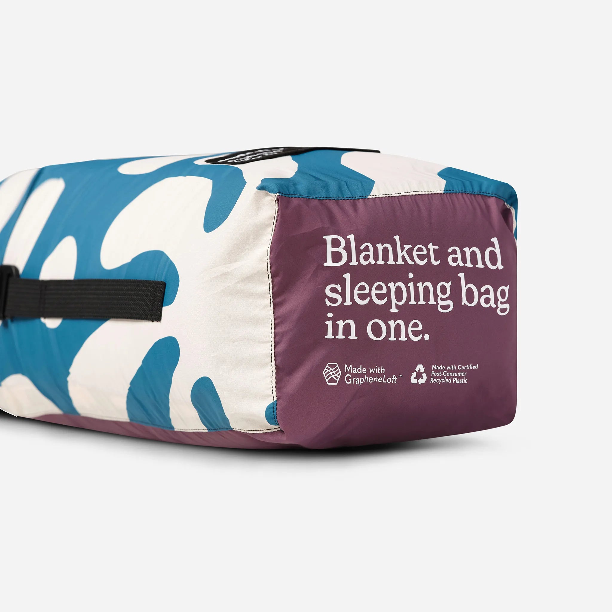 Nomadix Graphene Puffer Blanket: Whirlpool Teal Ocean