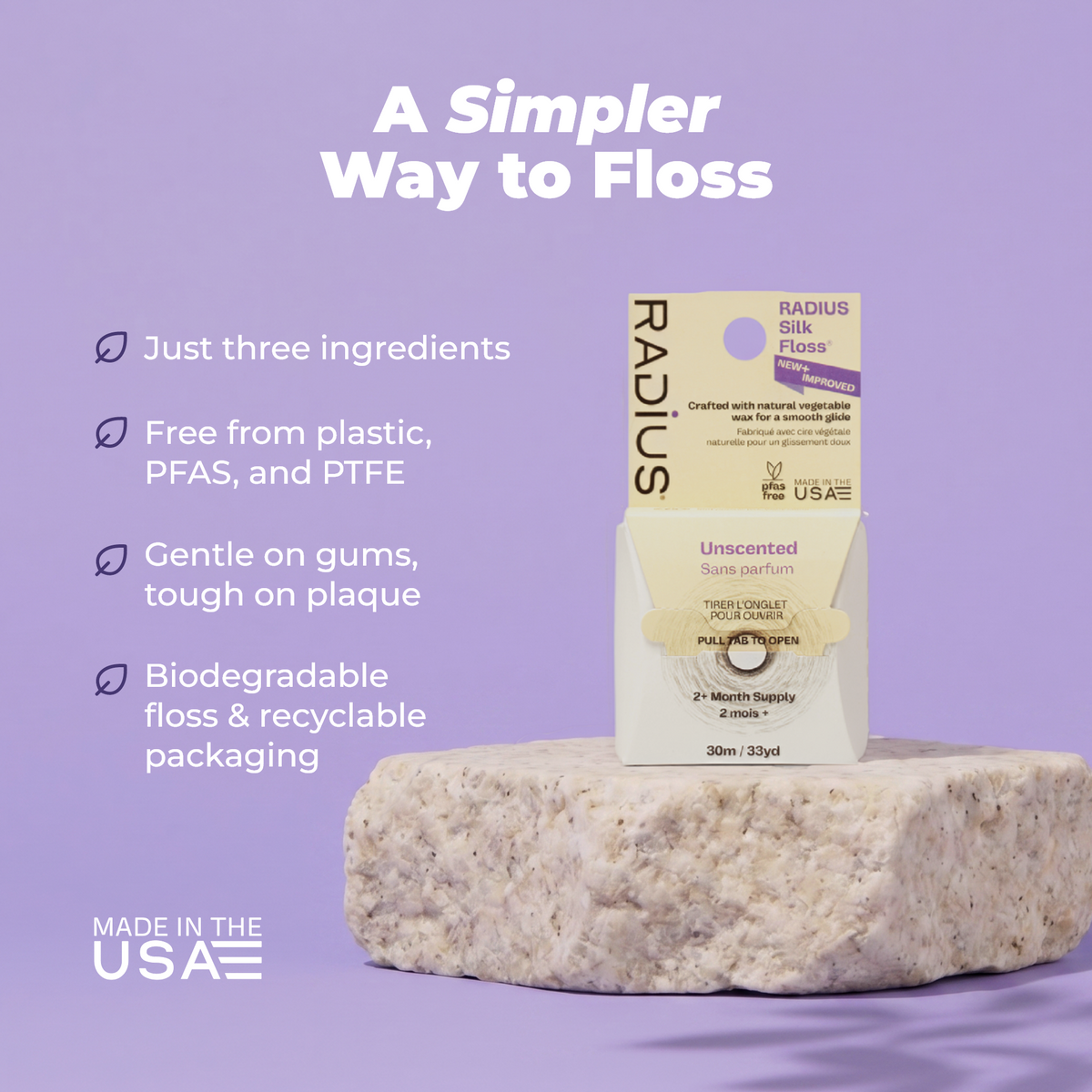 Radius Natural Biodegradable Silk Floss™
