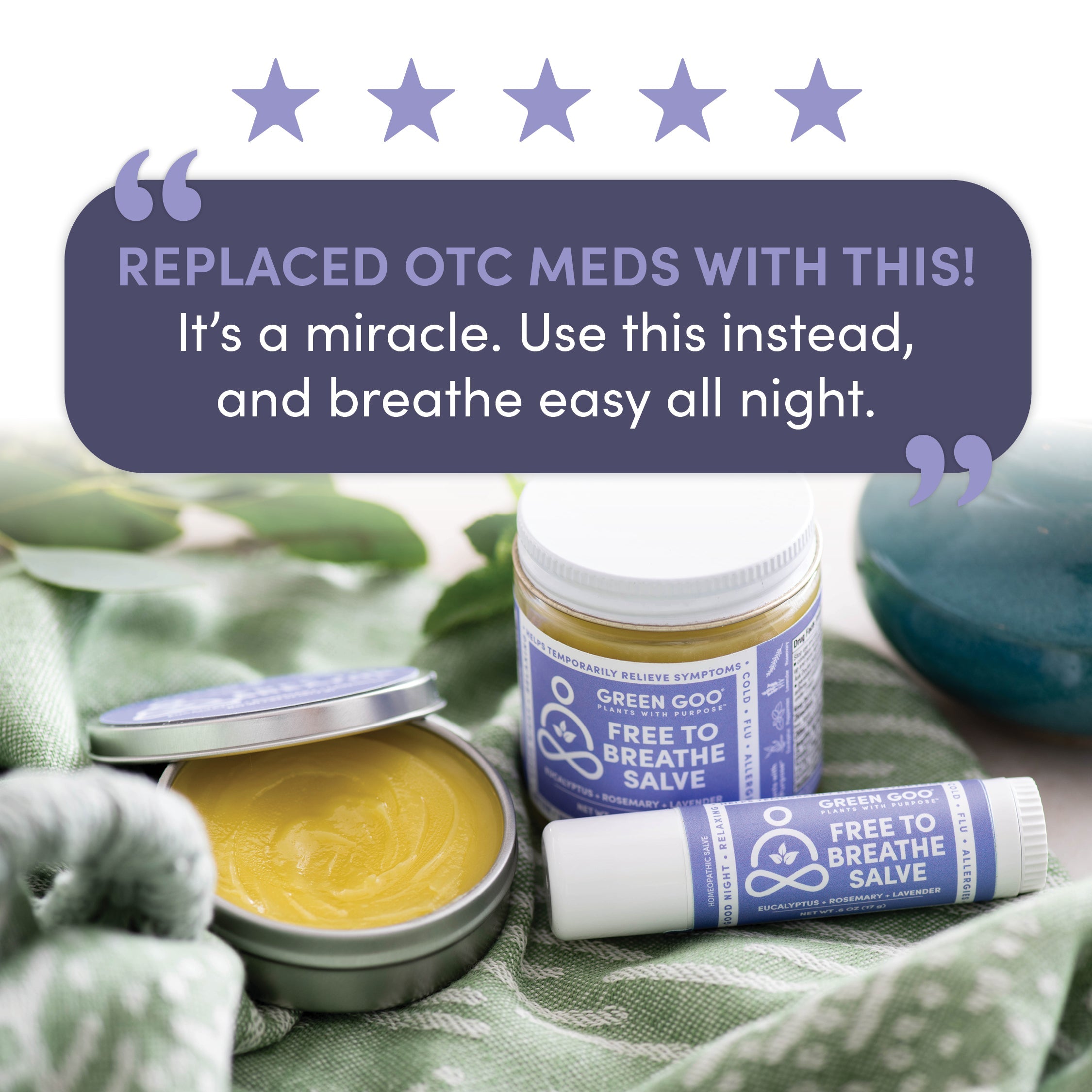 Green Goo Free To Breathe Natural Decongestant