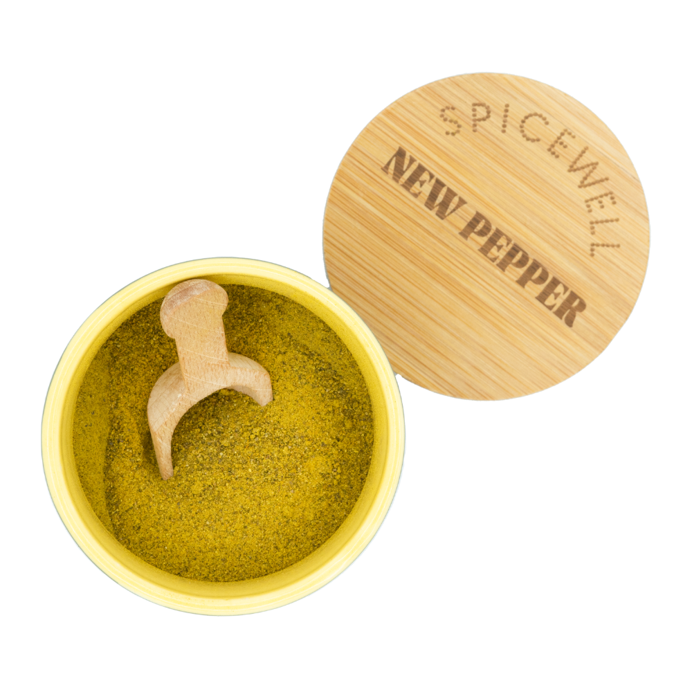 Spicewell Ceramic Salt & Pepper Cellars + Scoops