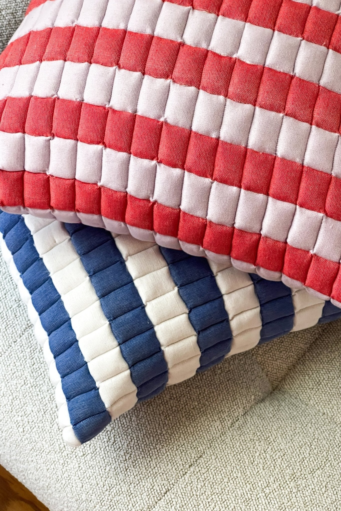 Archive New York Sujani Striped Quilted Pillow