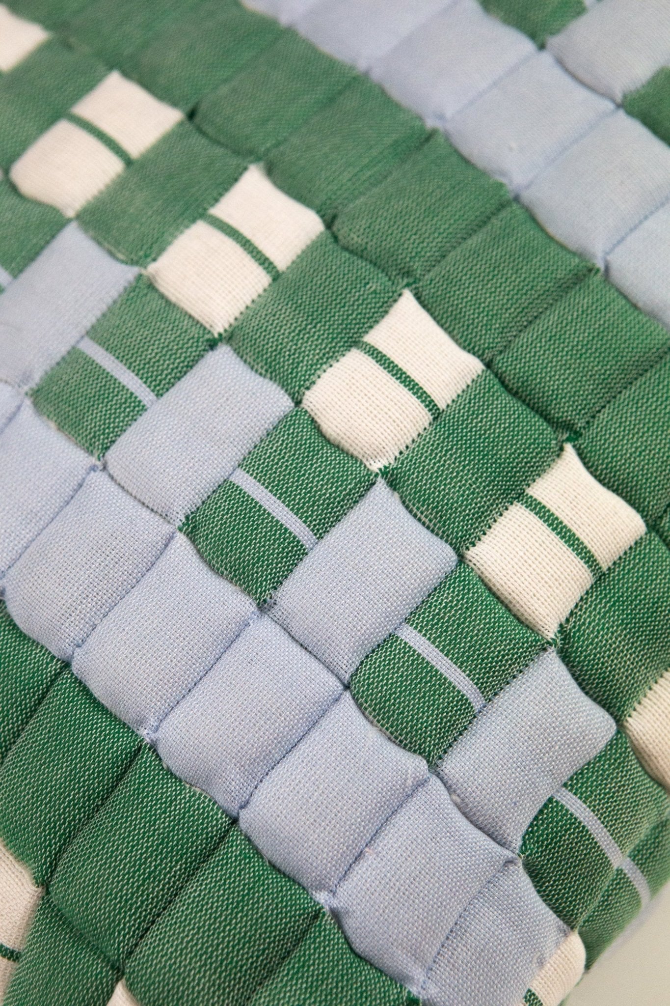 Archive New York Sujani Quilted Pillow - Blue & Green
