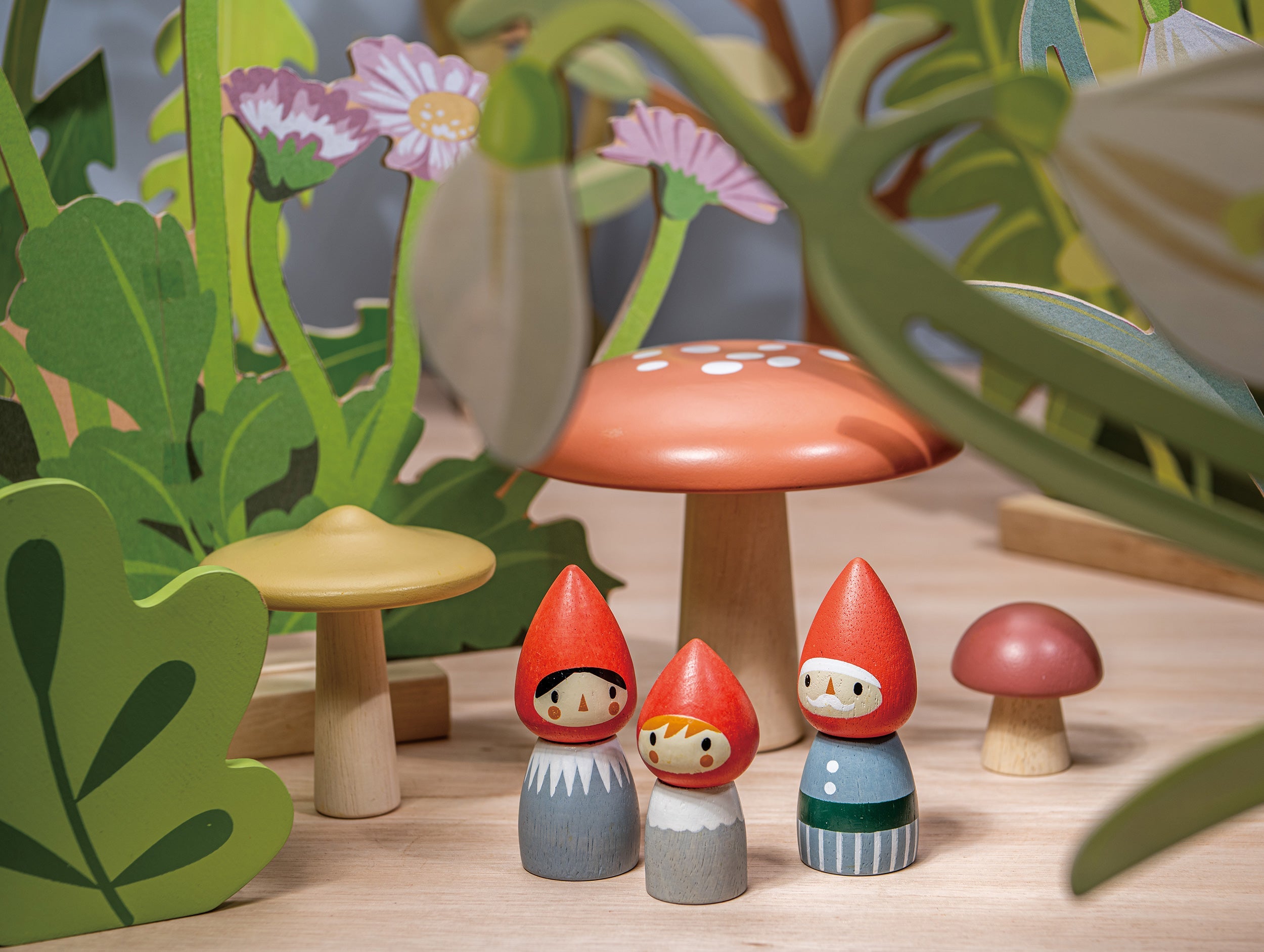 Tender Leaf Woodland Gnome Family