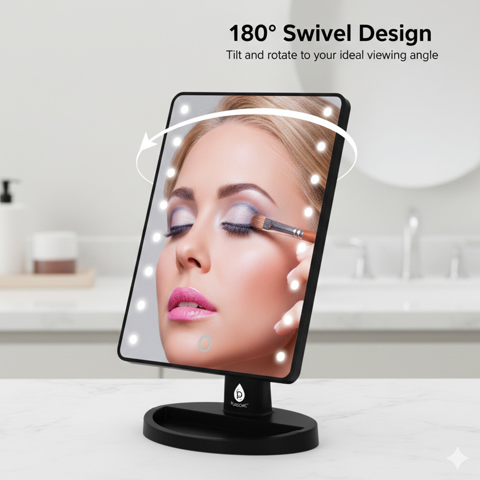 Pursonic LED Lighted Vanity Makeup Mirror
