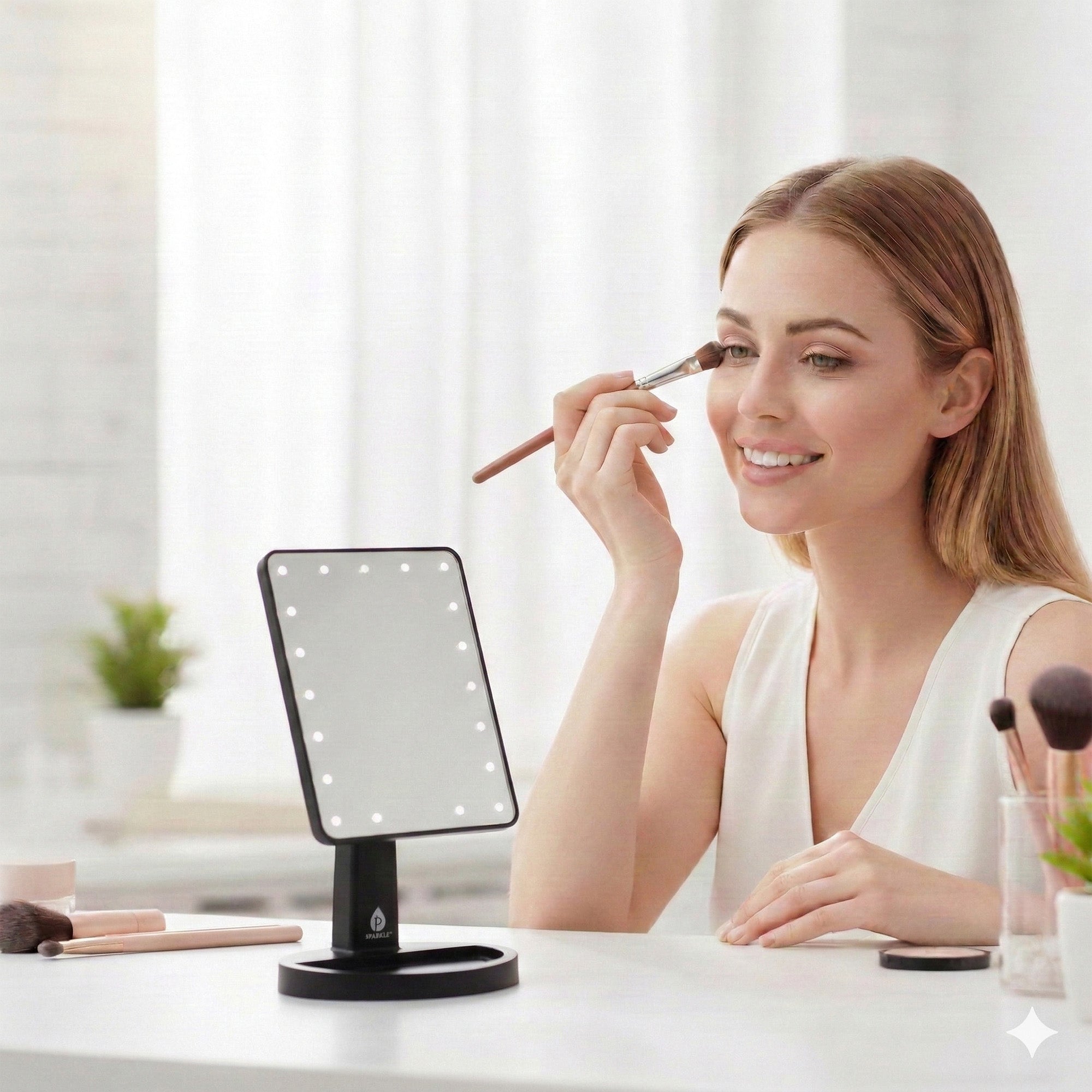Pursonic LED Lighted Vanity Makeup Mirror