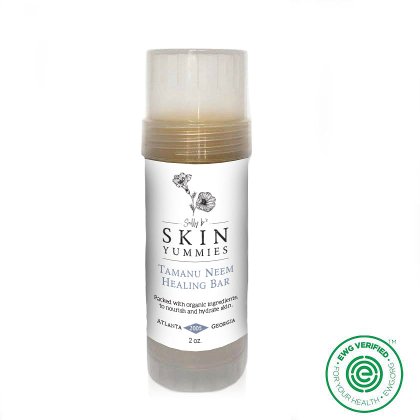 Tamanu Neem Healing Bar by Skin Yummies on a white background