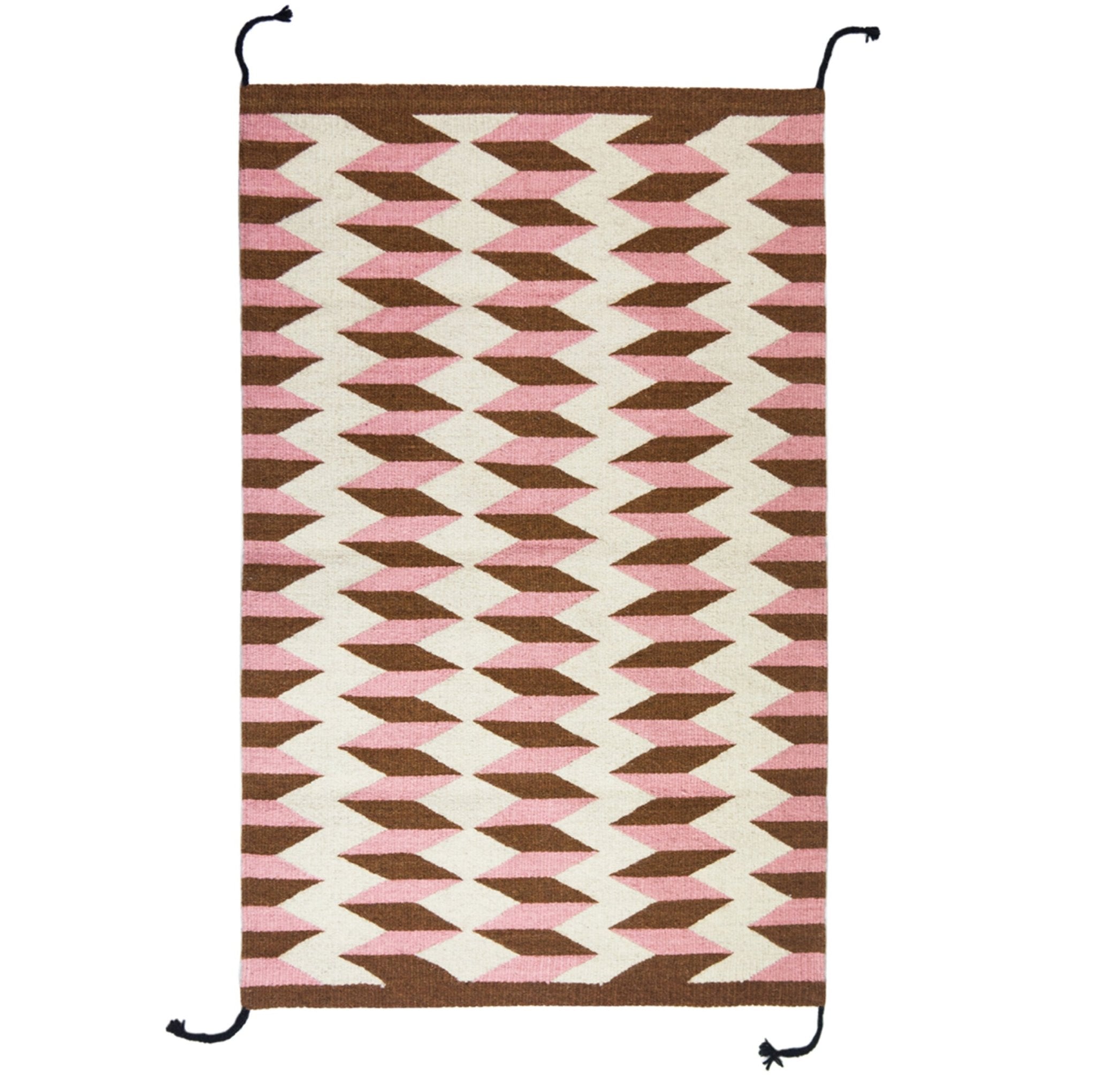 Archive New York Teo Rug in Umber/Pink