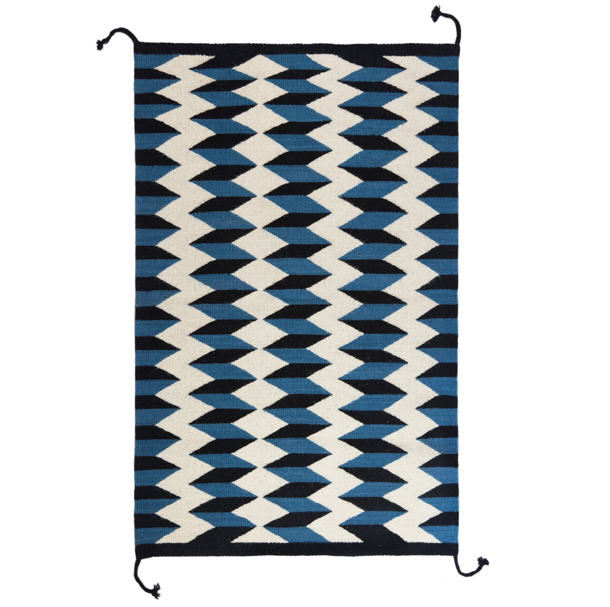 Archive New York Teo Rug in Blue/Black