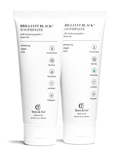 Terra & Co. Brilliant Black Toothpaste with Hydroxyapatite