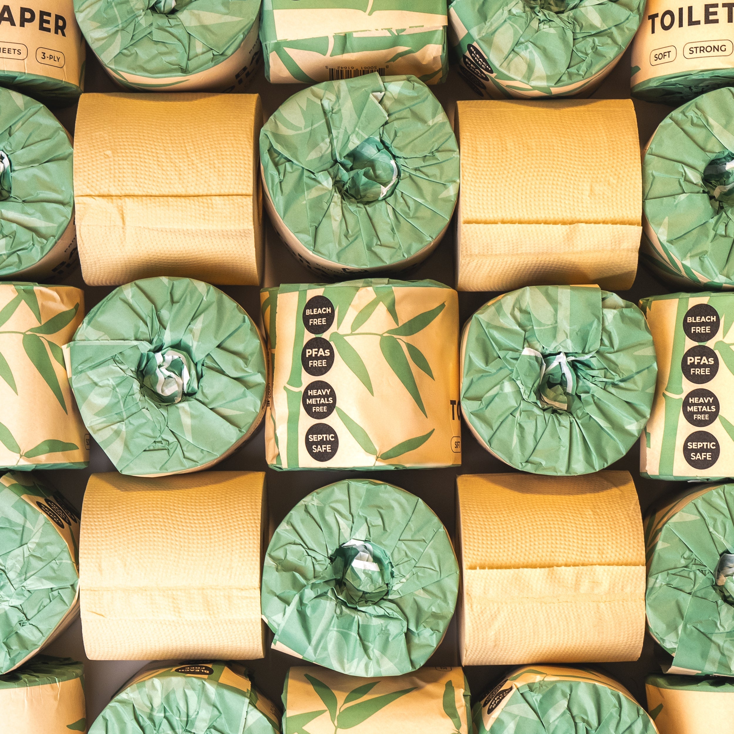 Rustic Strength Panda Eco Paper | Bamboo Toilet Paper | 48 Rolls