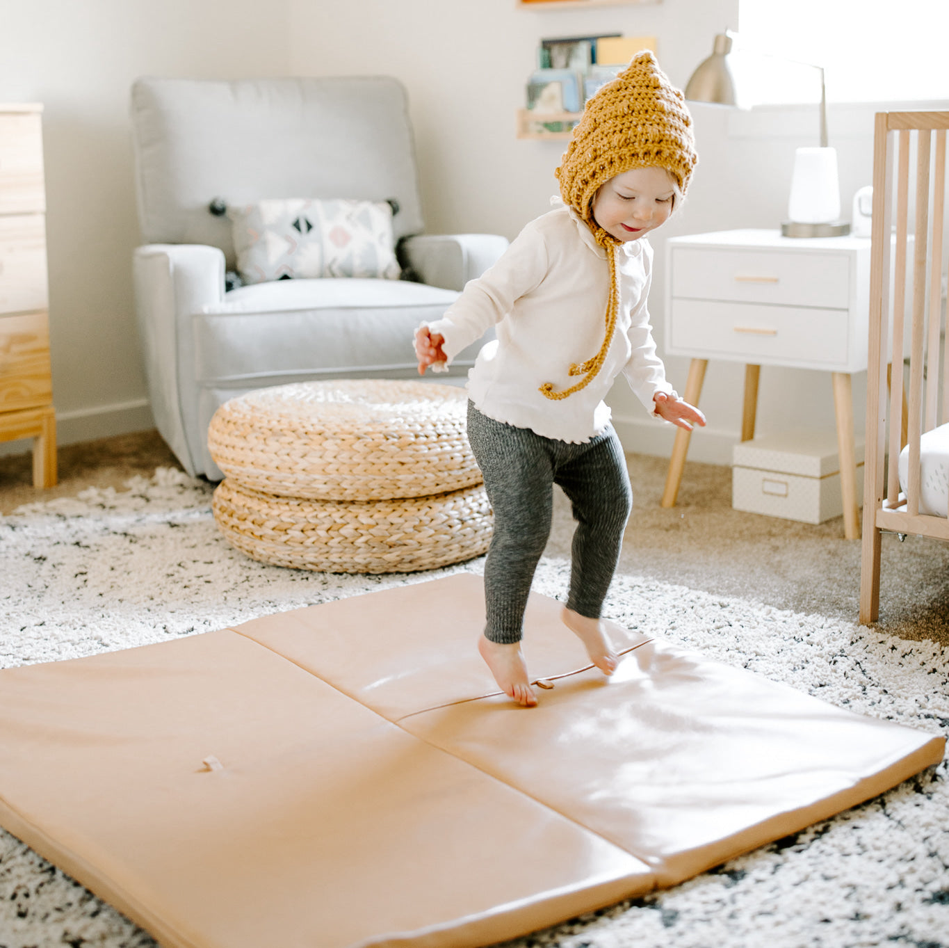 Toki Mats Sand Vegan Leather Mat - Gimme the Good Stuff