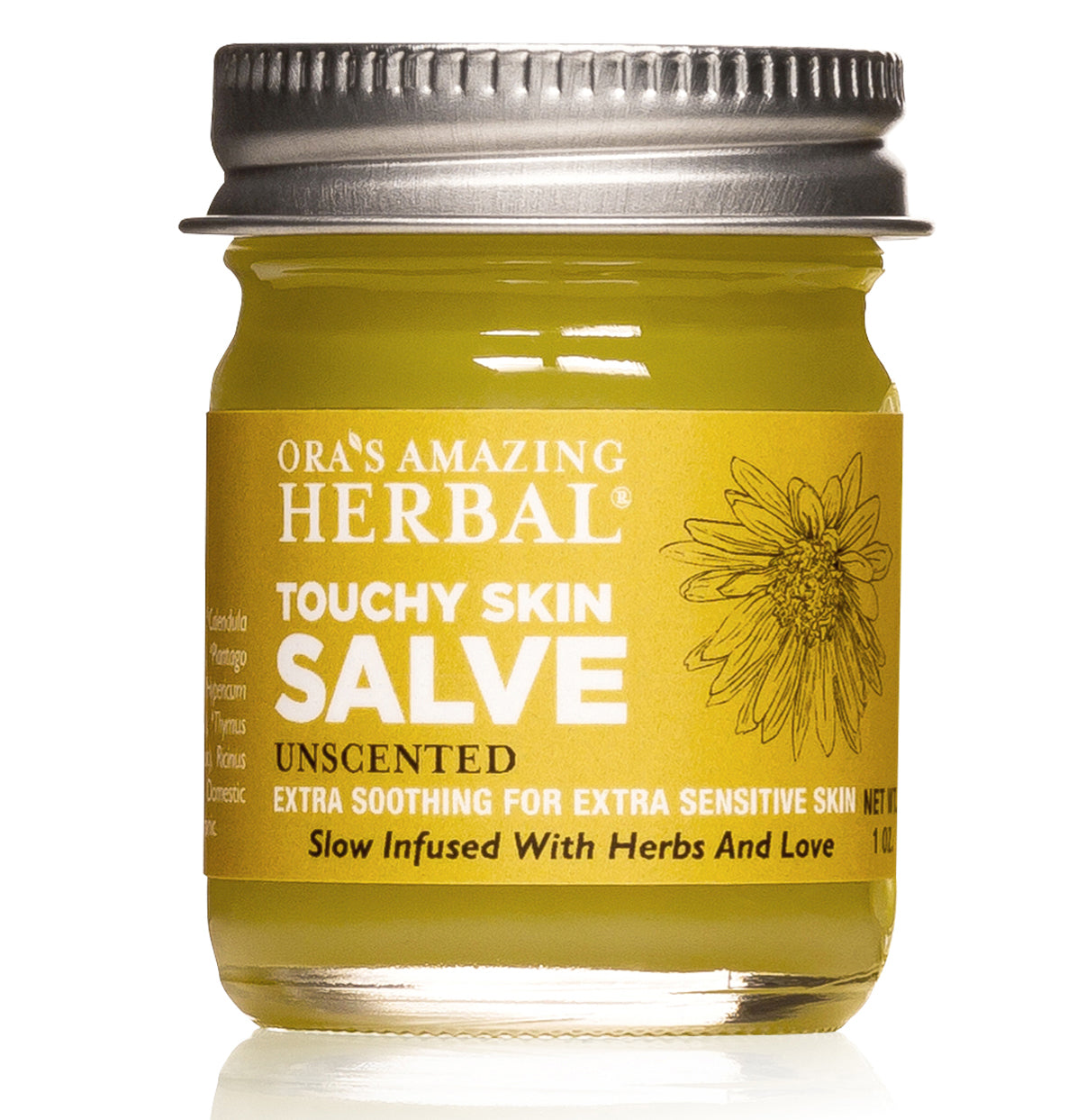Ora's Amazing Herbal Touchy Skin Salve, Eczema Cream Ointment for Sensitive Skin