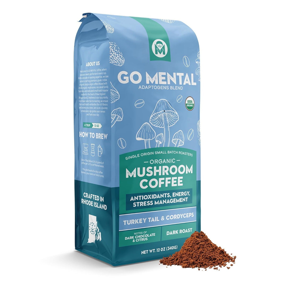 Turkey Tail and Cordyceps mushroom coffee — product image 1