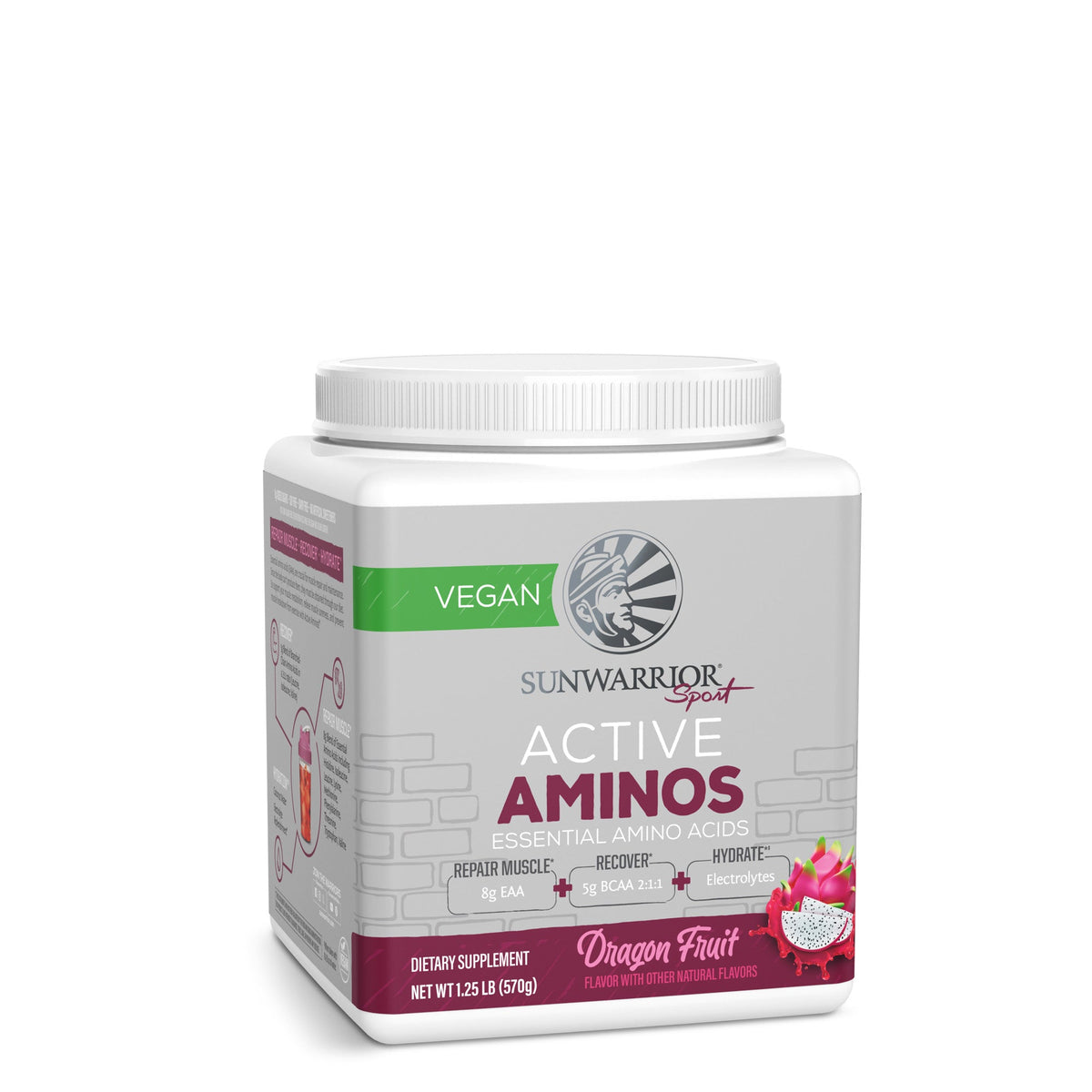 Sunwarrior Active Essential Amino Acids - Dragon Fruit - 2 Pack