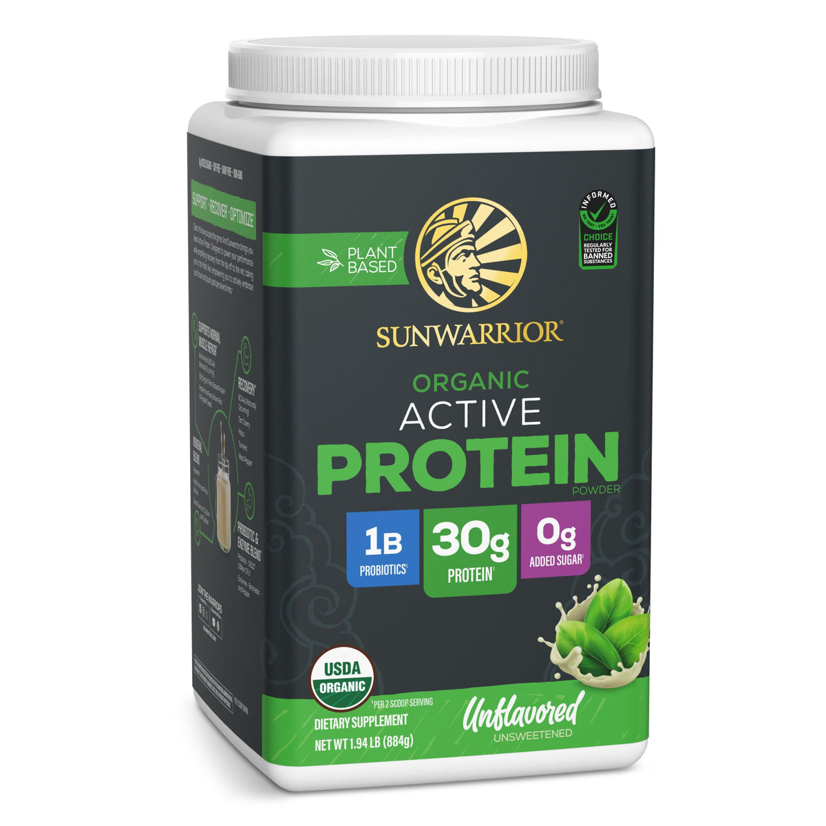 Sunwarrior Active Protein - Unflavored - 2 Pack