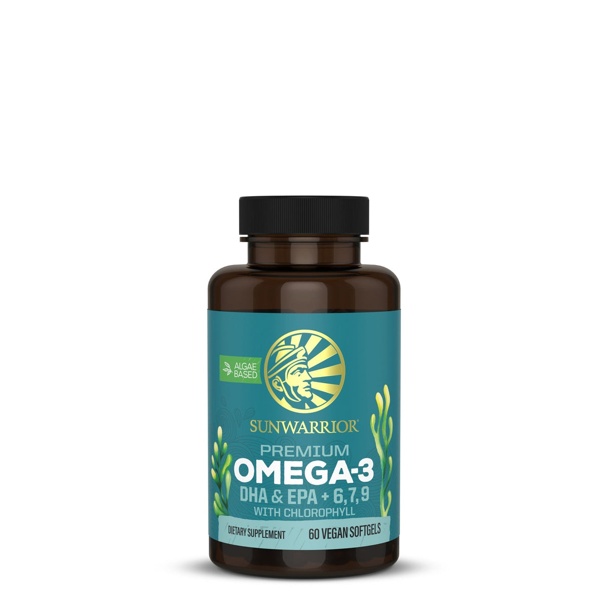 Sunwarrior Omega-3 front bottle view, one of two bottles included